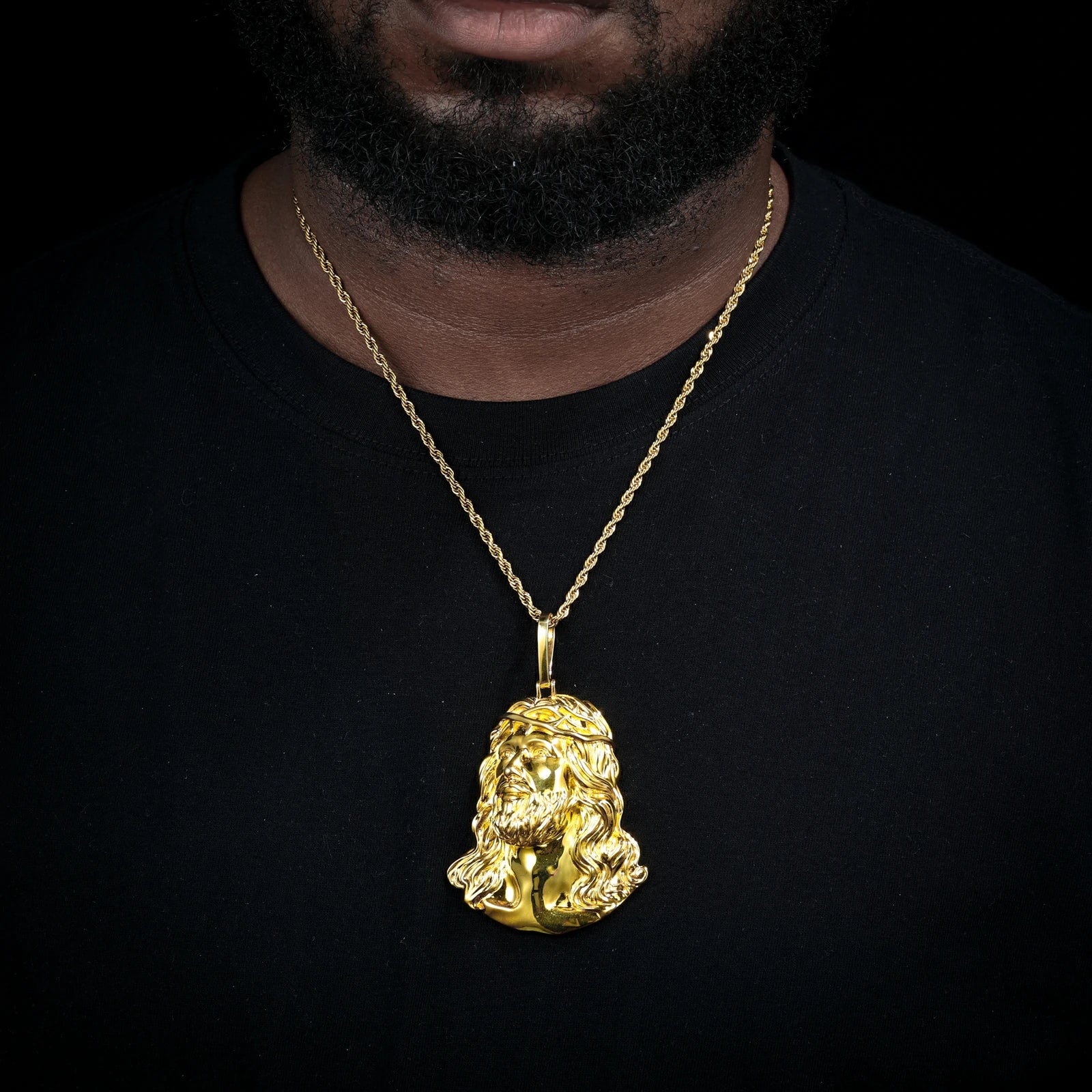 S925 Plain Jesus Piece Pendant