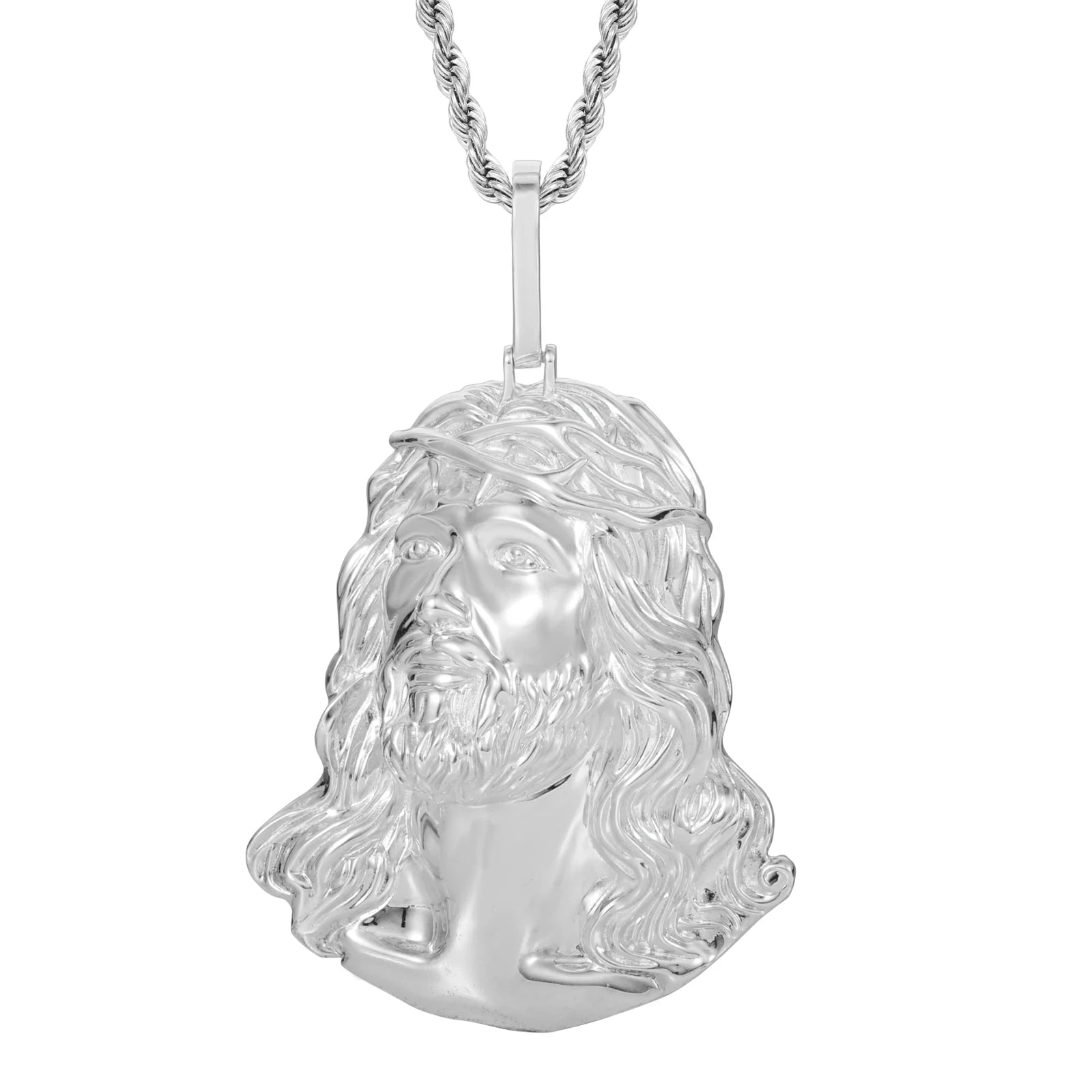S925 Plain Jesus Piece Pendant
