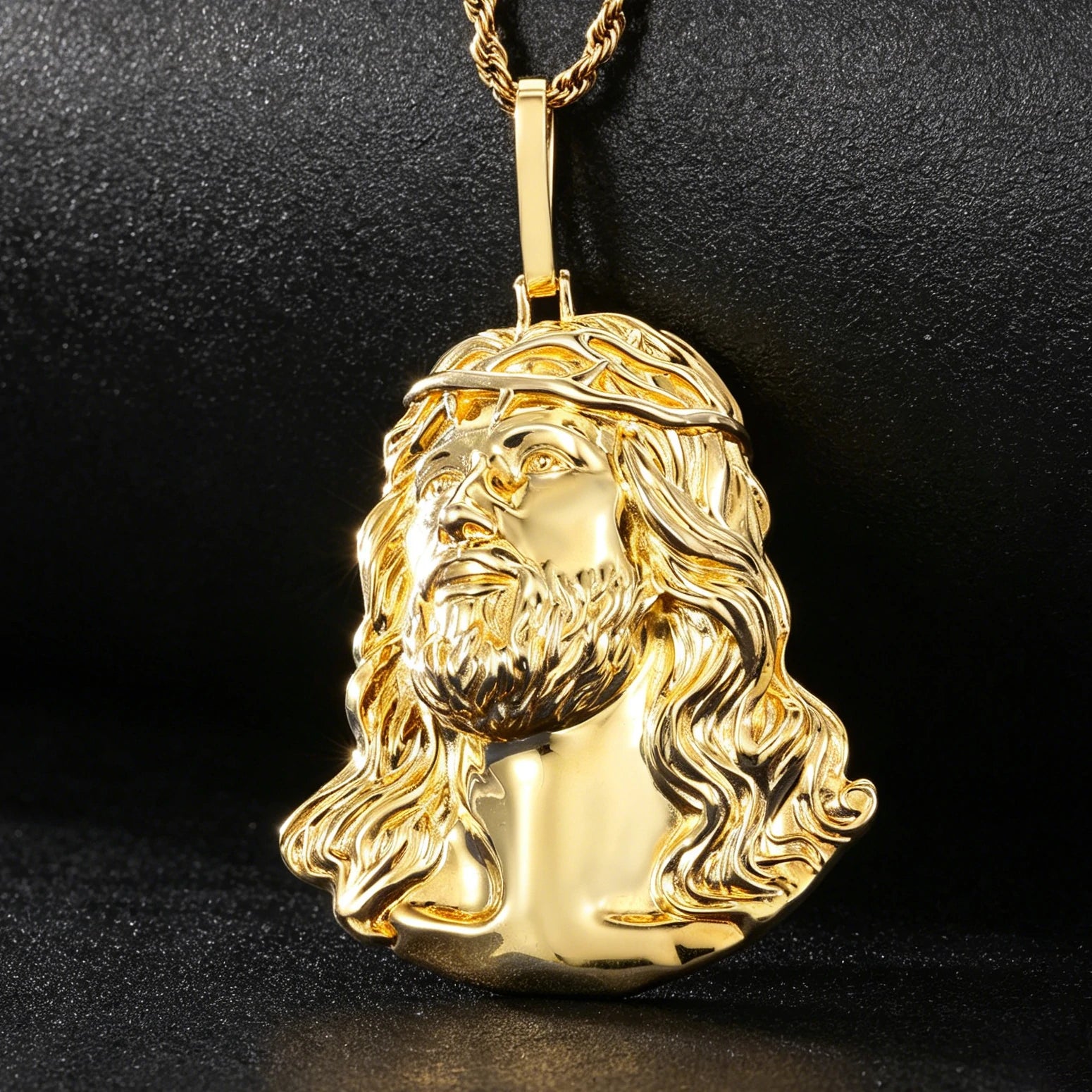 S925 Plain Jesus Piece Pendant