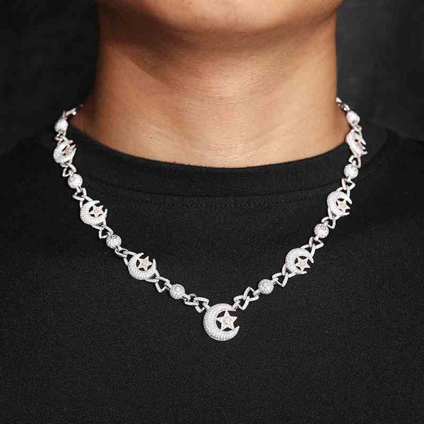 【MIDNIGHT MOMENT】soak bezel chain necklace ネックレス VENETIAN CHAIN NECKLACE/ヴェネチアンチェーンネックレス｜MEN