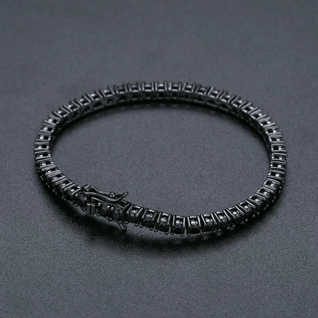black-moissanite-tennis-