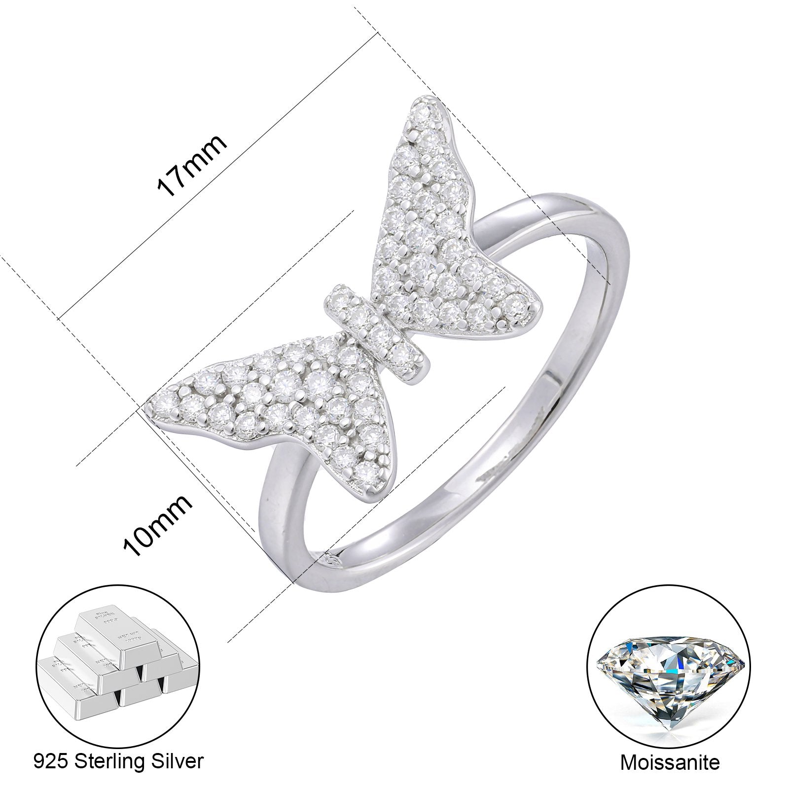 butterfly wedding ring