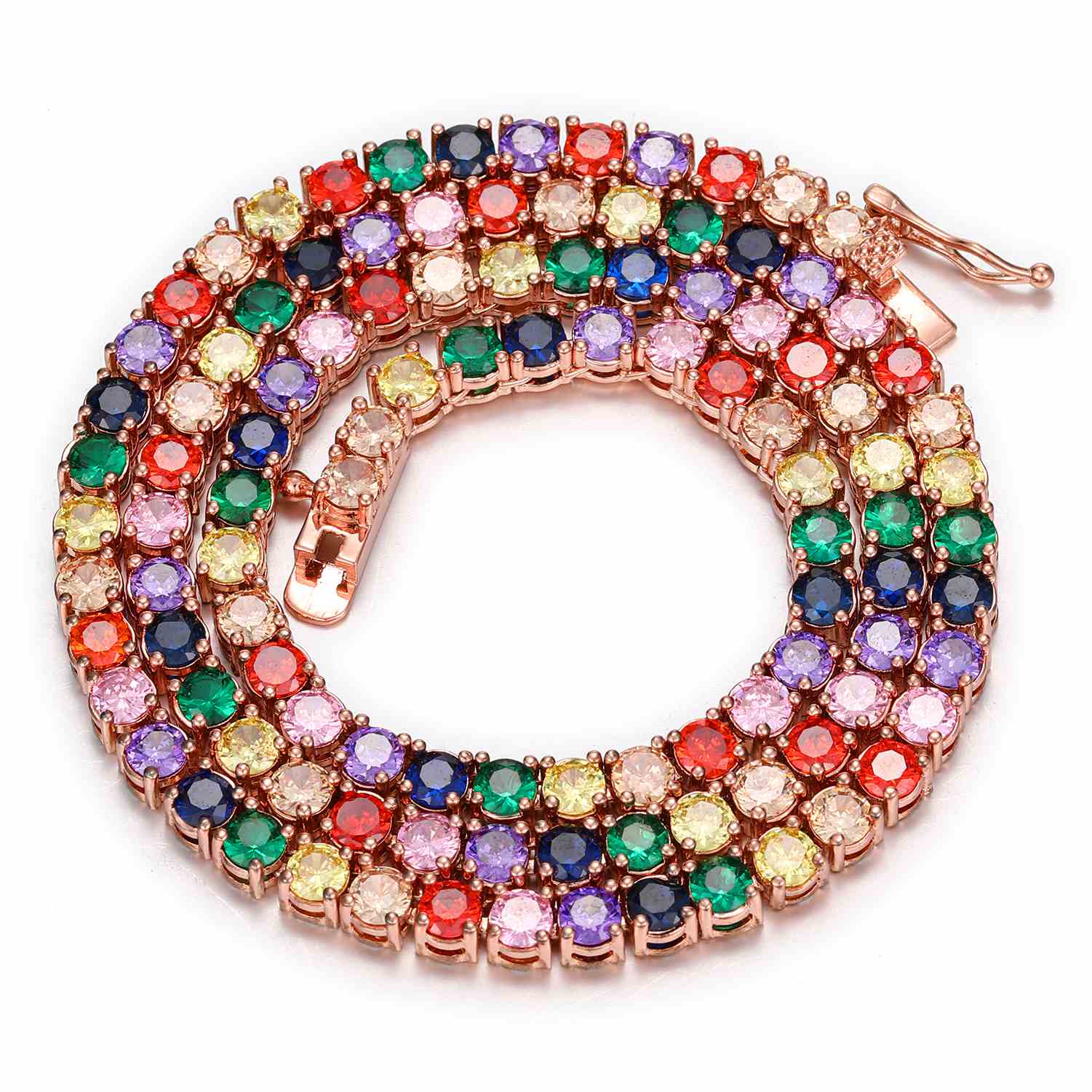 4mm Rainbow Tennis Chain