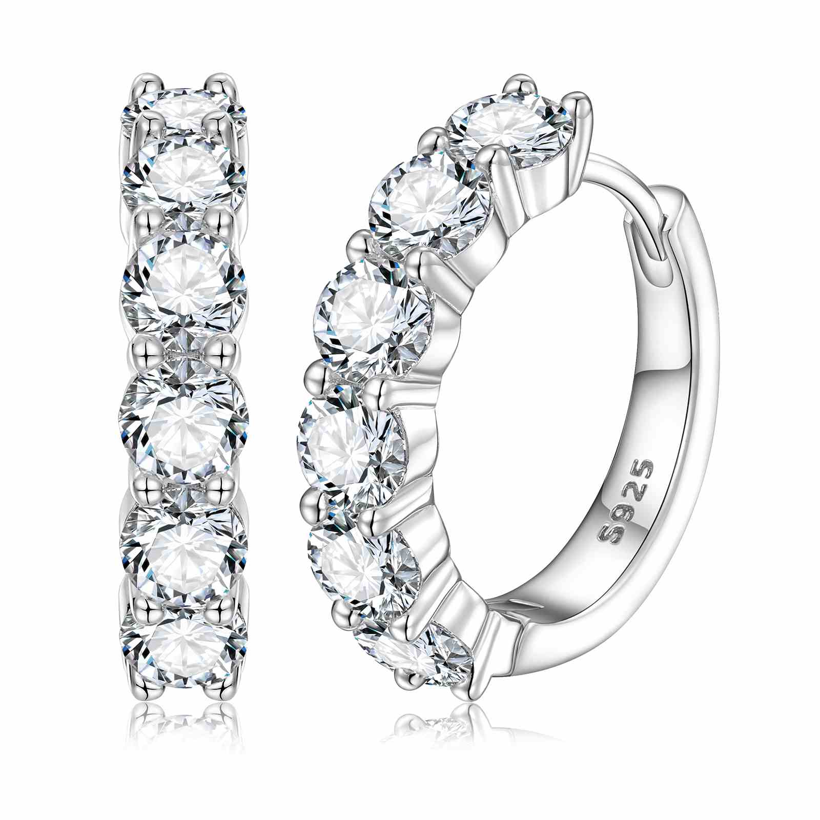 diamond hoop earrings