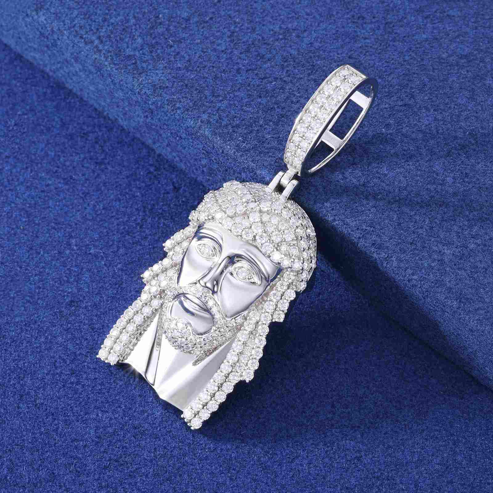 diamond jesus pendant