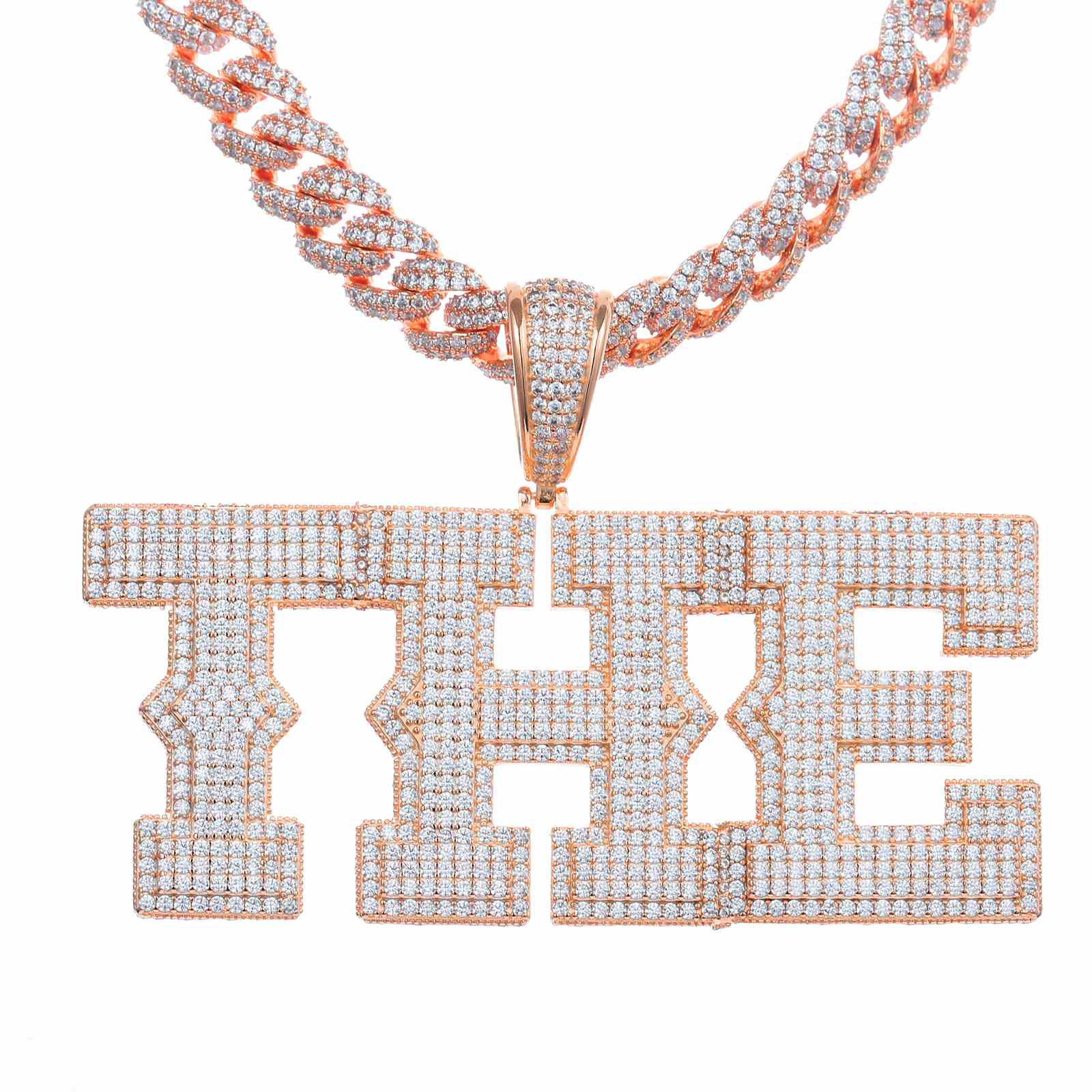 diamond name pendant