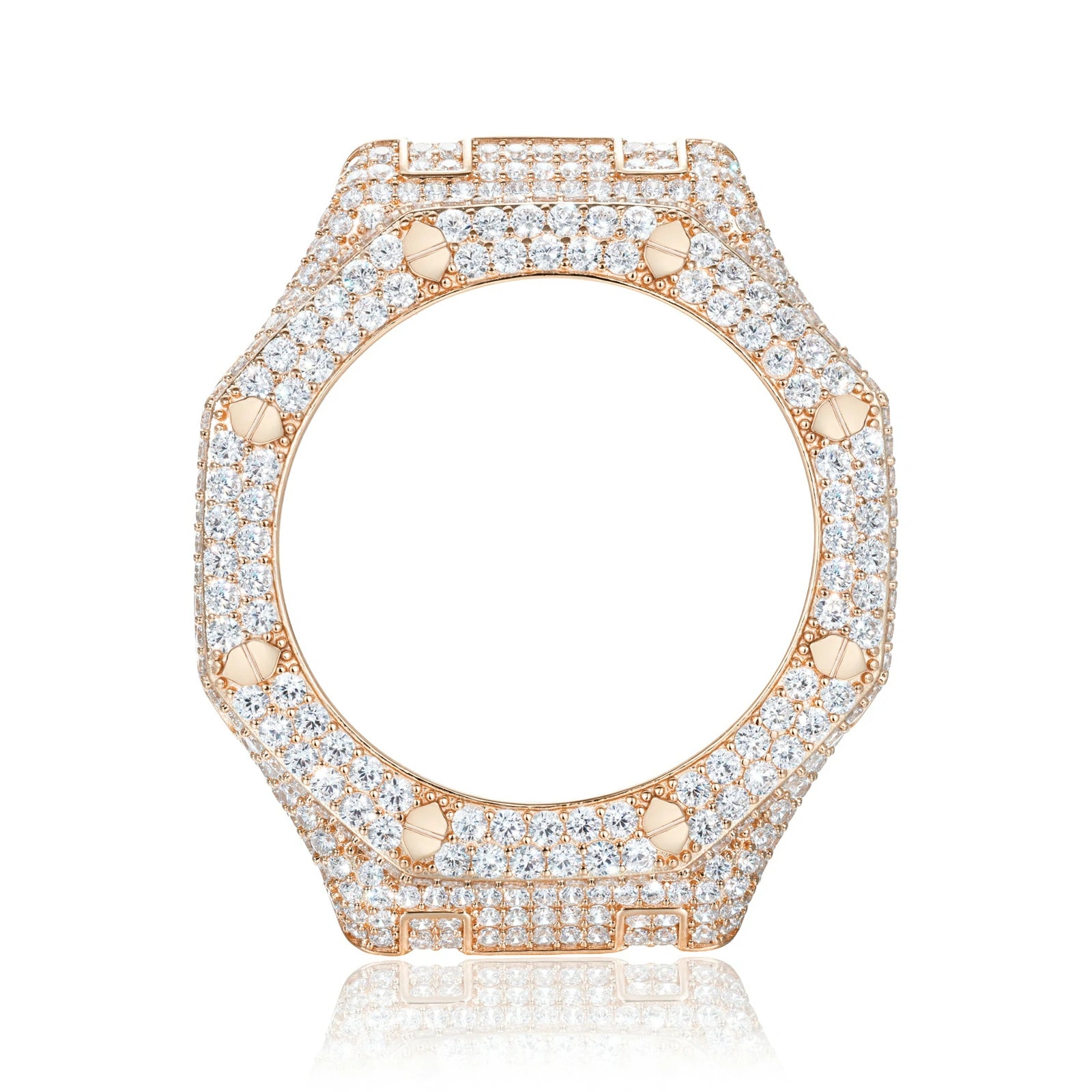 S925 Moissanite Bust Down Watch Bezel Case - GA2100
