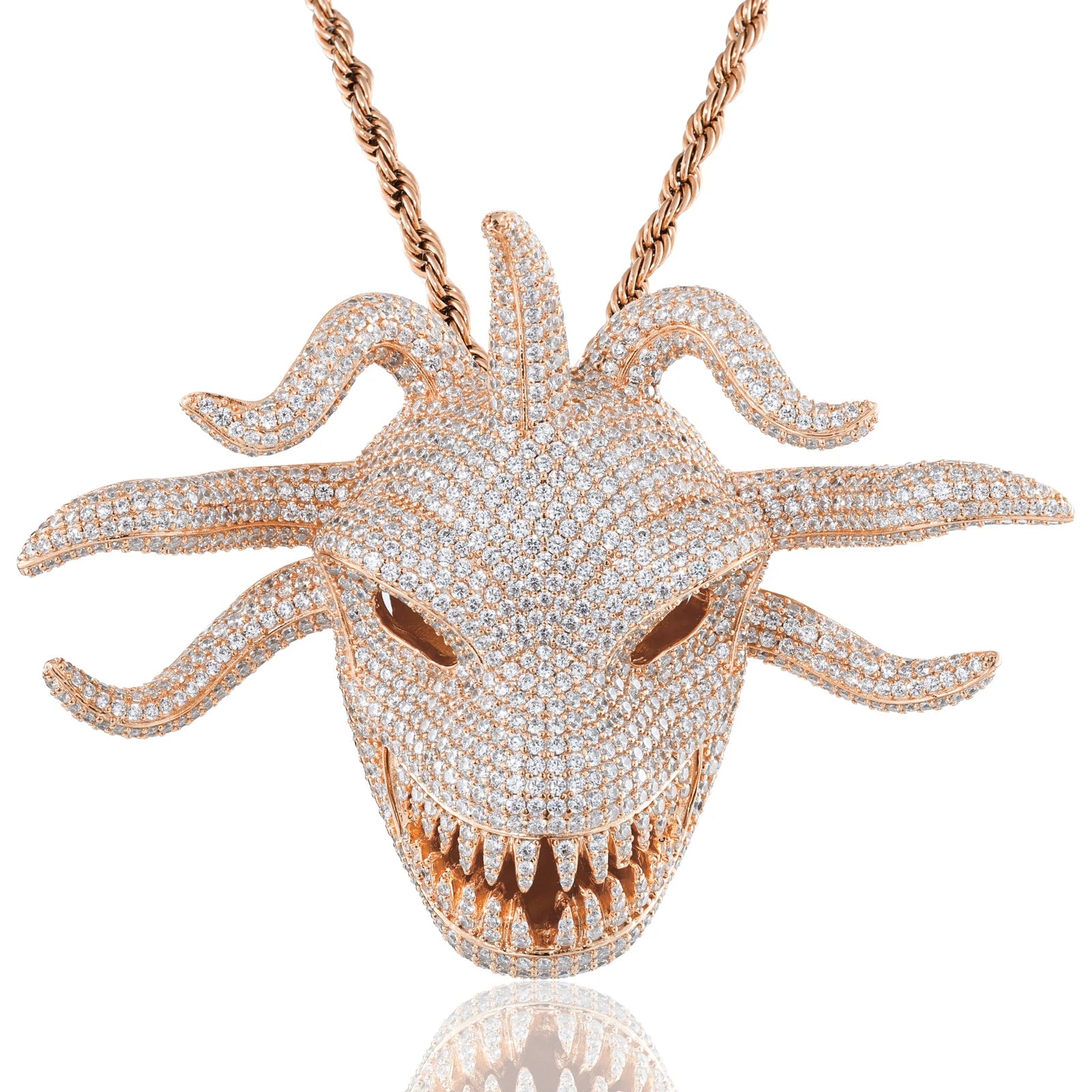 Moissanite Big Sea Monster Pendant