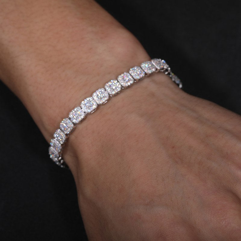 lab grown diamond tennis bracelet