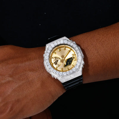 S925 Moissanite Classic Watch Case- GA2100 SERIES