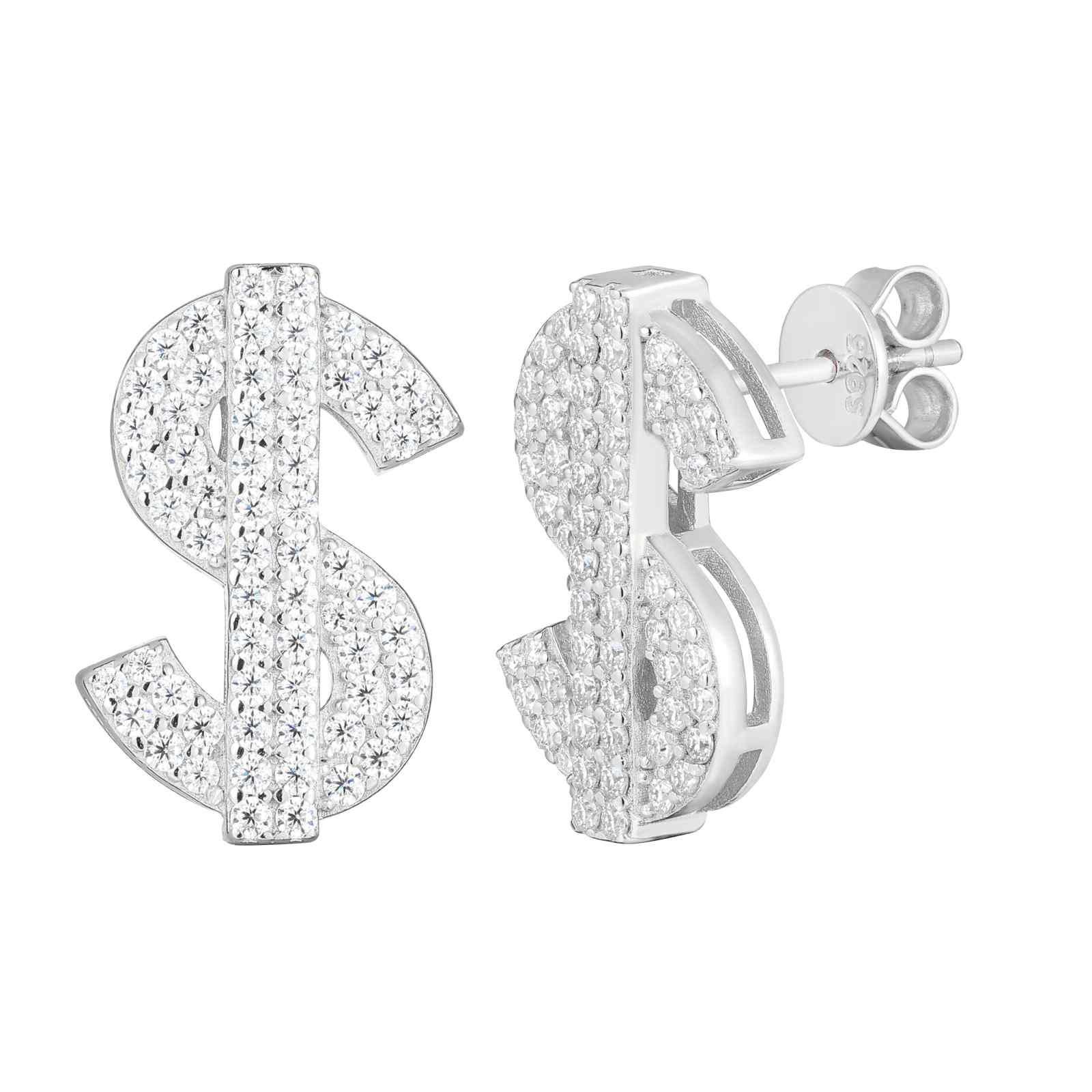 luxury dollar earrings