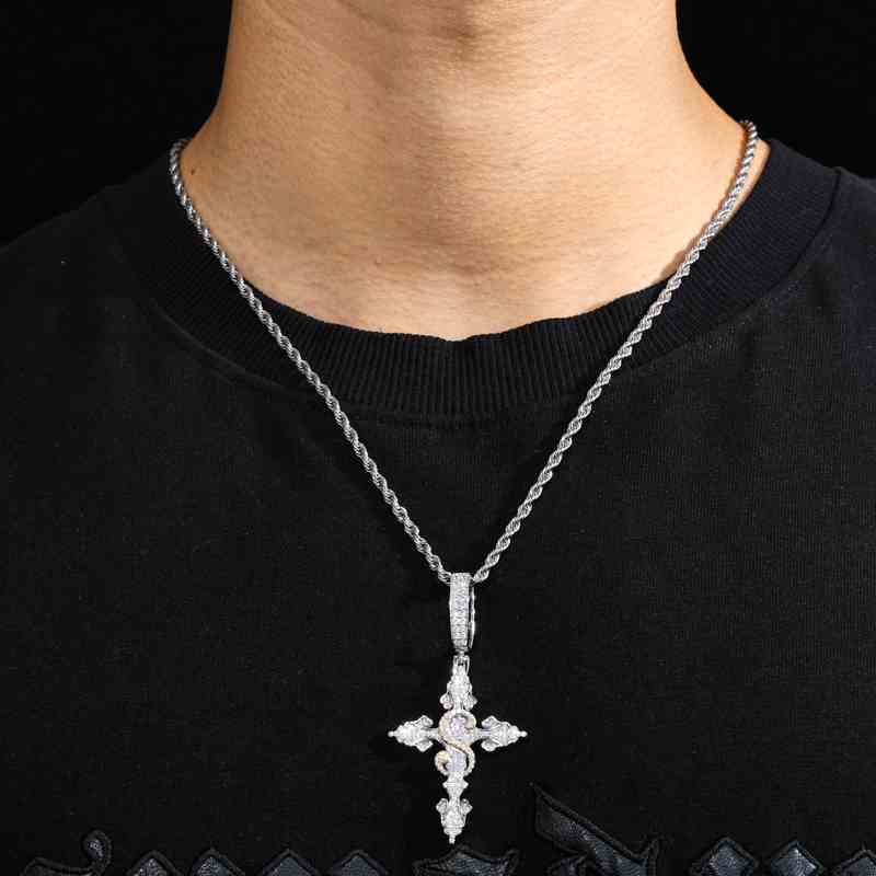 mens cross chain necklace