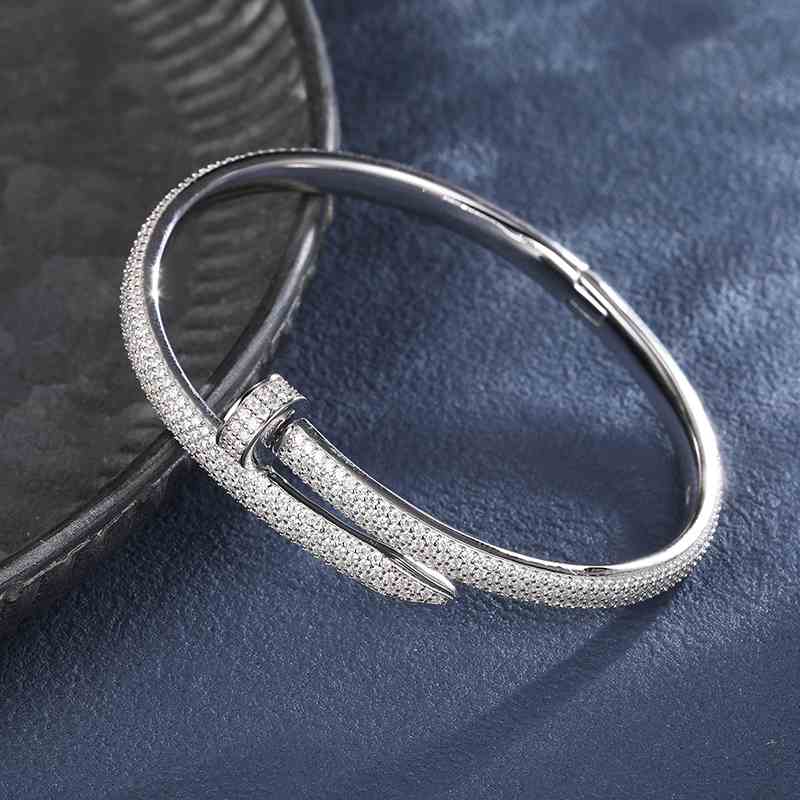 mens silver bangle