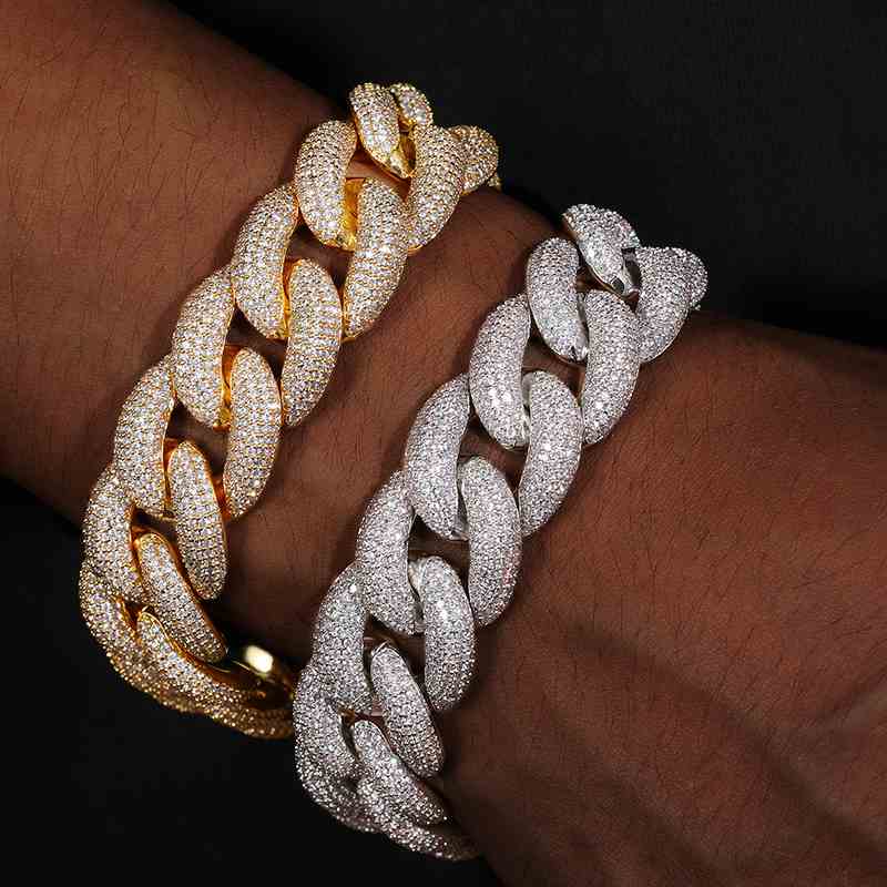 mens solid gold bracelets