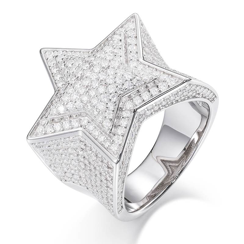 moissanite star ring