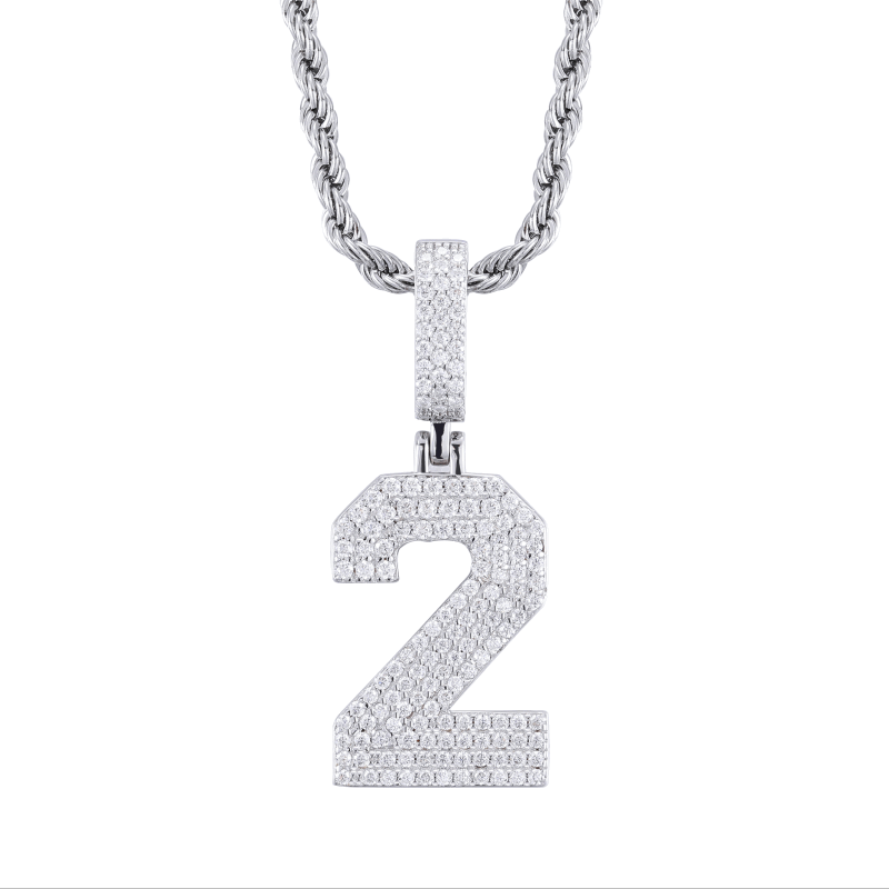 number 2 pendant