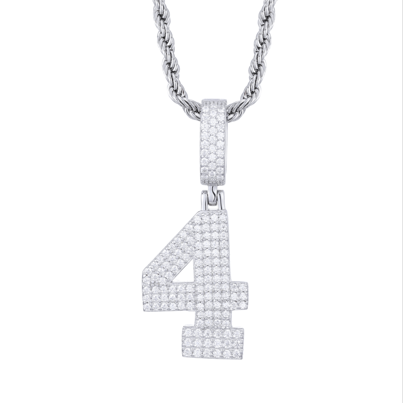 number 4 pendant