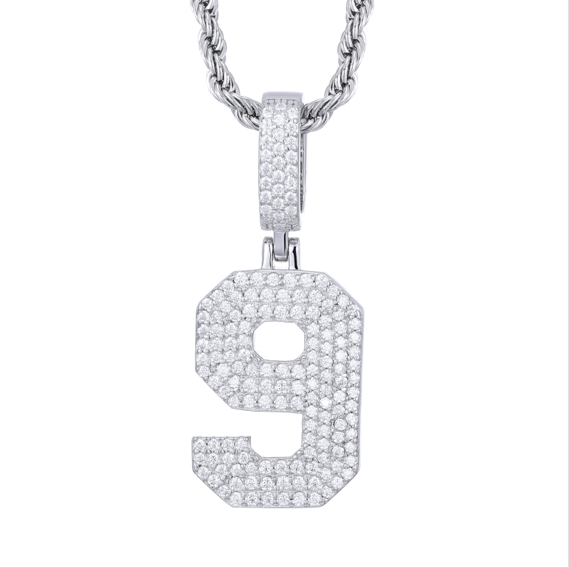 number 9 pendant