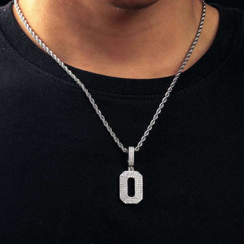 number pendant necklace