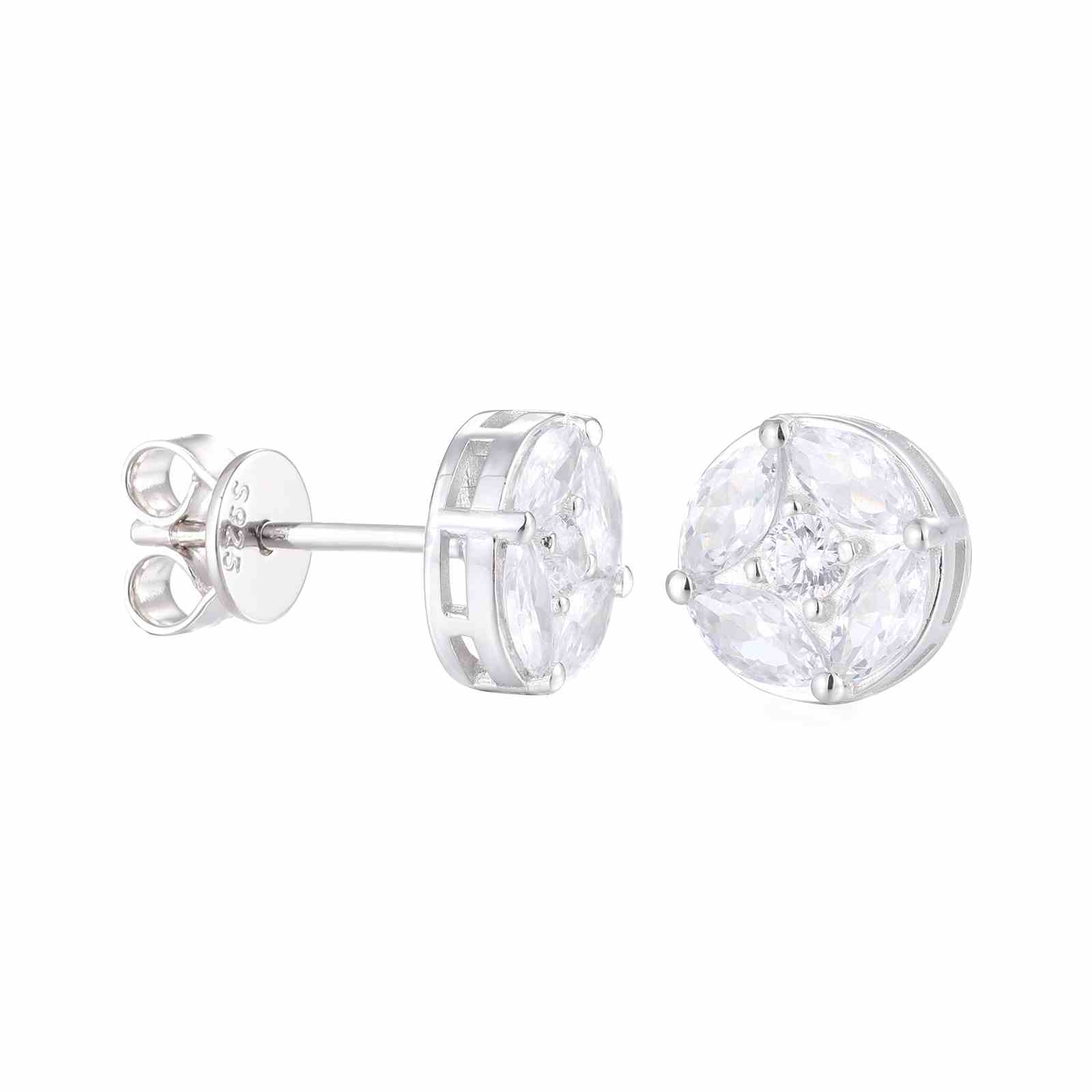 pearl stud earrings