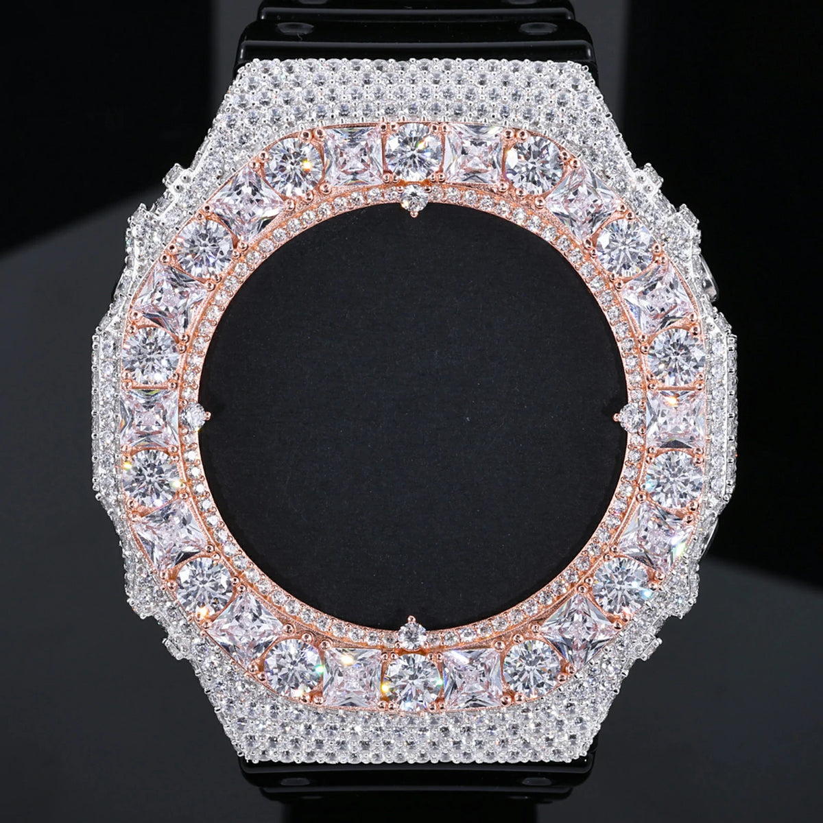 Princess Cut Moissanite Watch Bezel for GA2100/GA2110/GAB2100