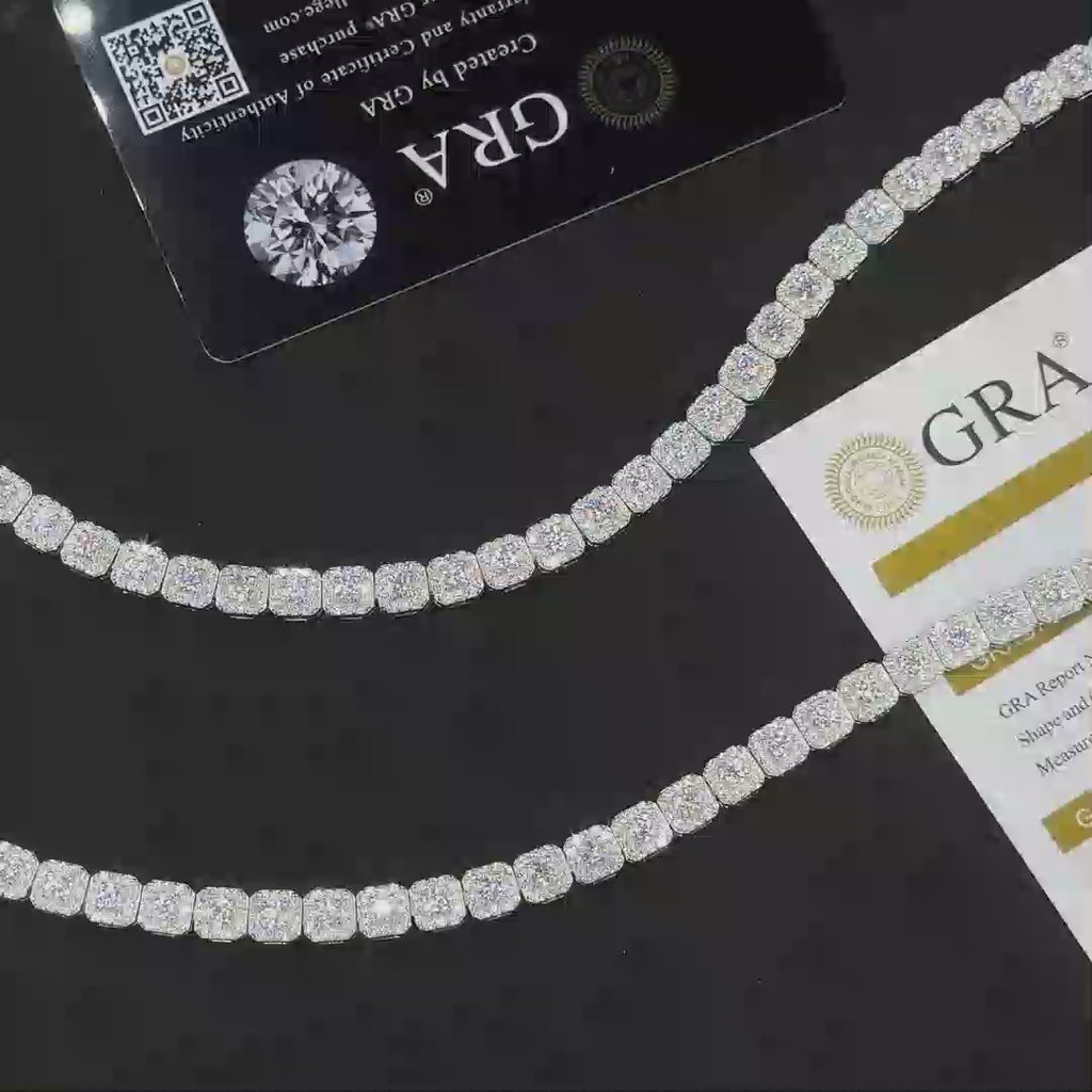 lab grown diamond tennis bracelet