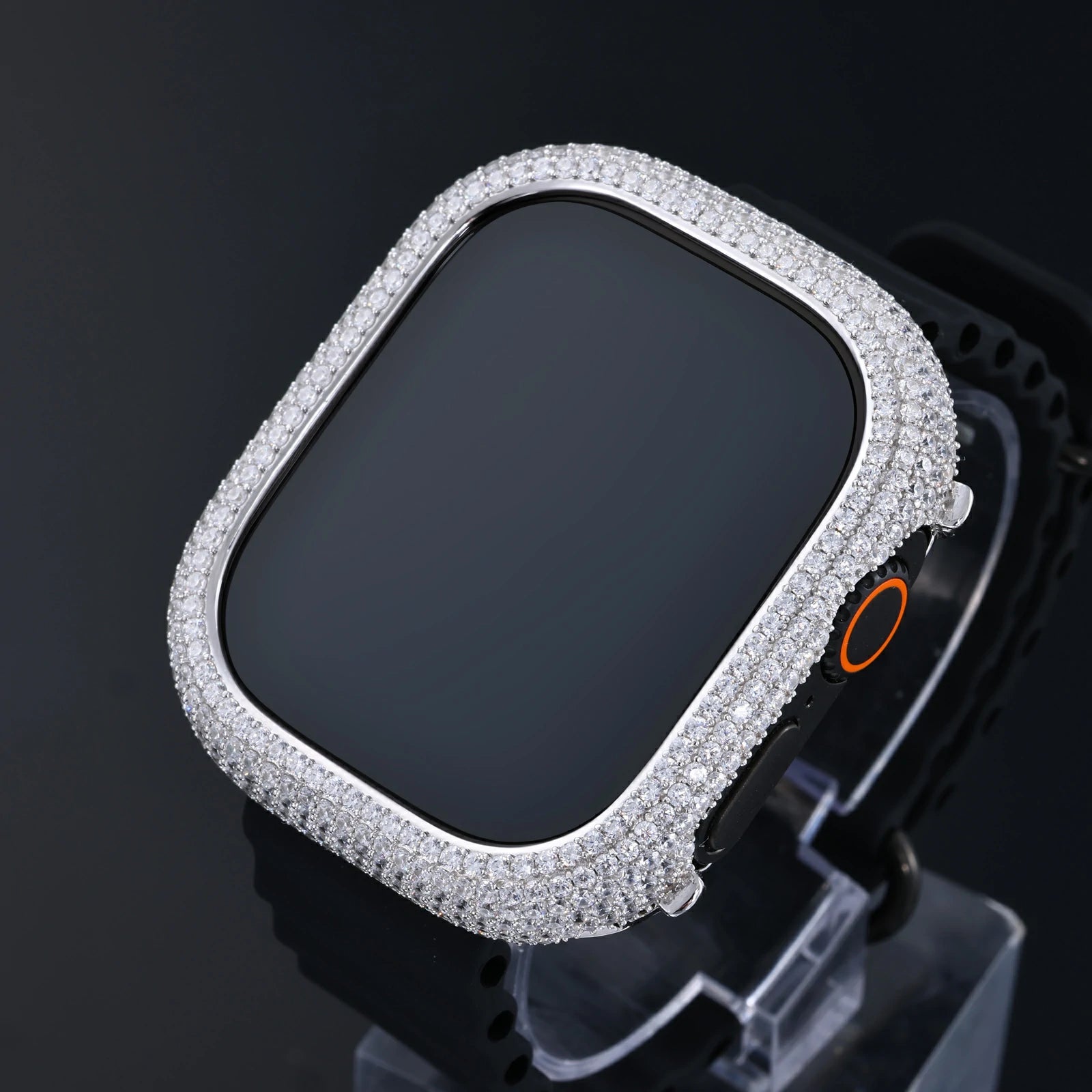 S925 Moissanite Watch Bezel for 49mm Apple Watch Ultra