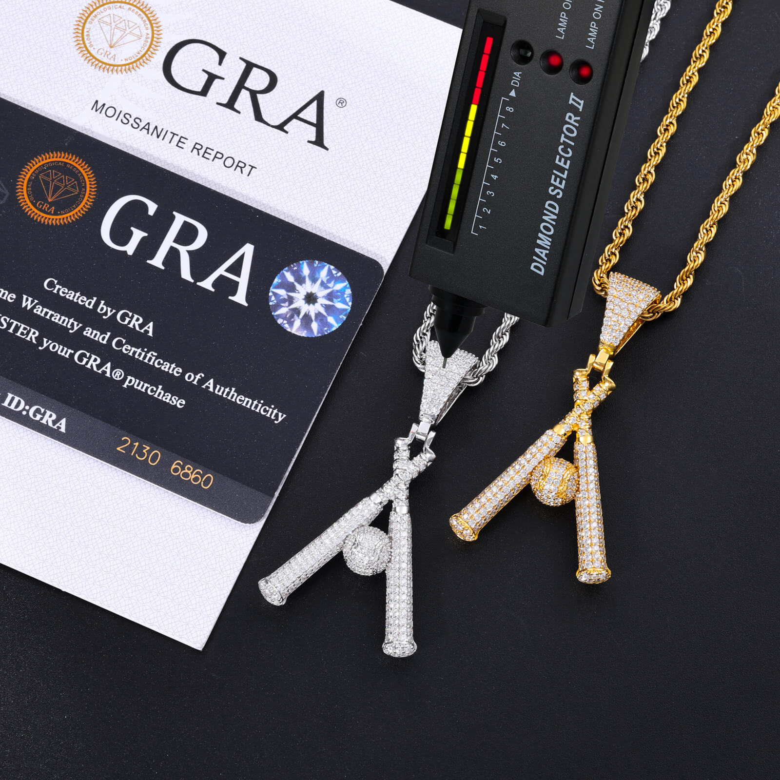 S925 Moissanite Champion Moment Pendant