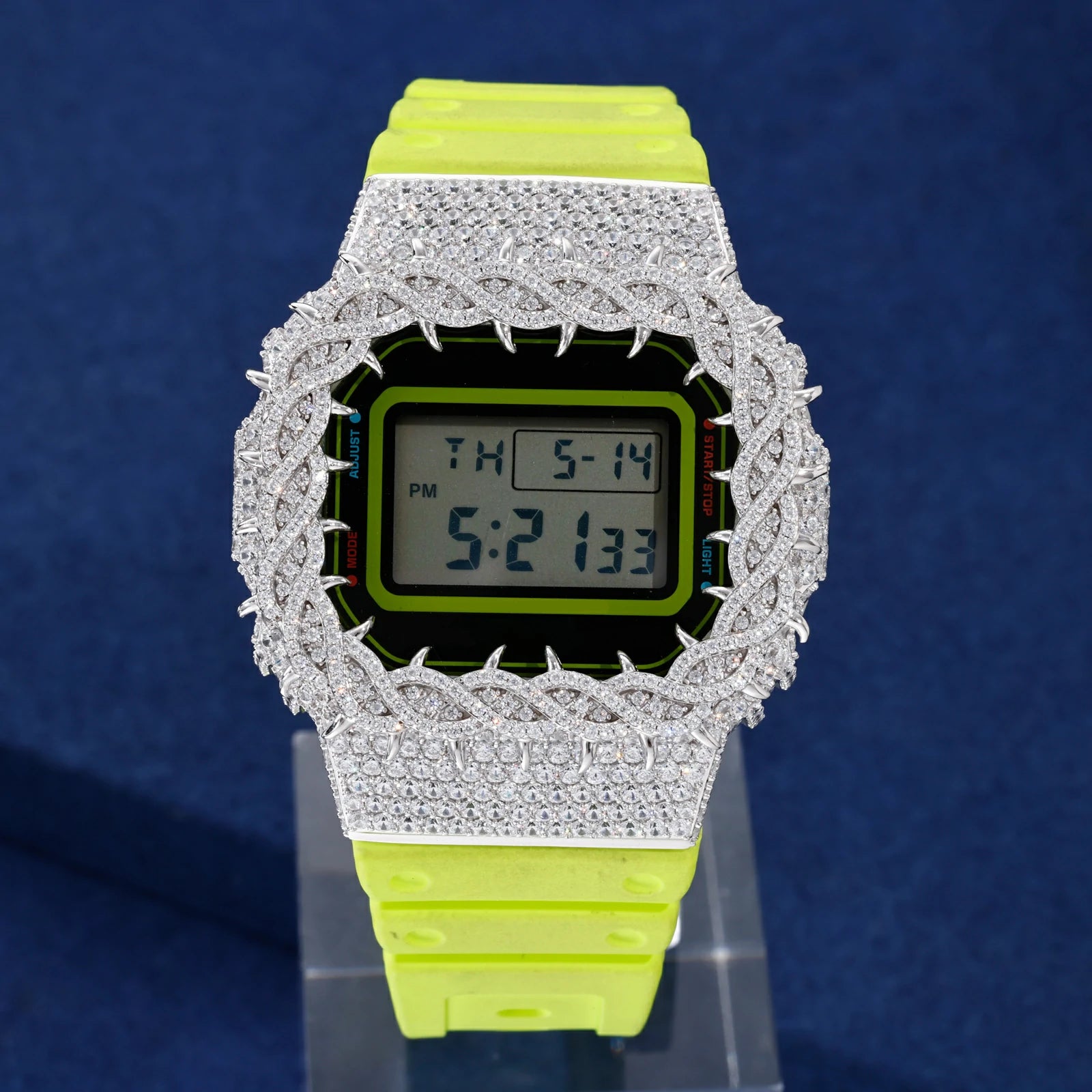 S925 Moissanite Vine Thorns Watch Case for DW5600