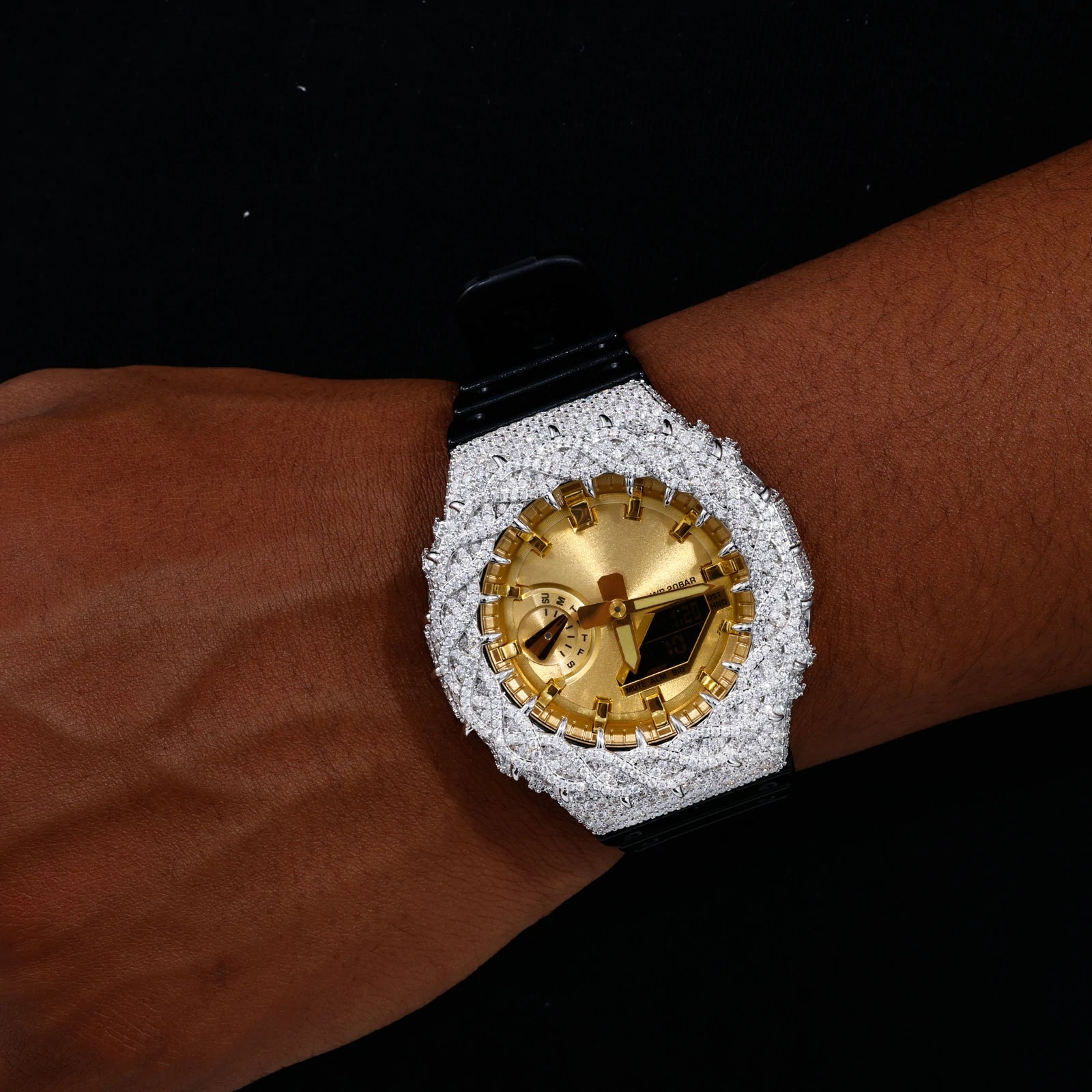 S925 Moissanite Thorns Watch Case for GA2100