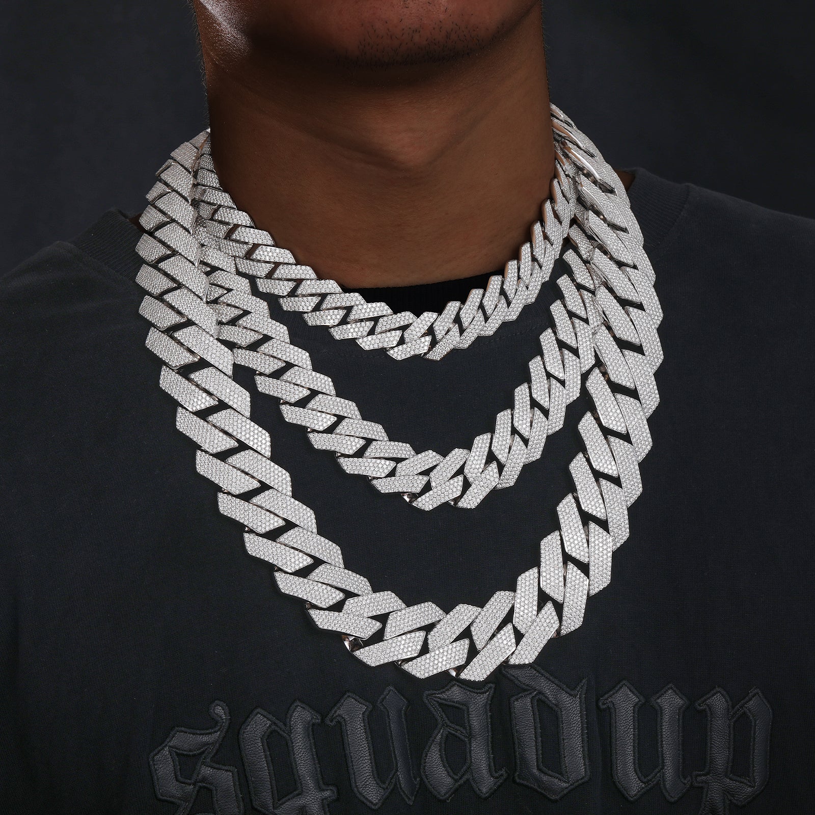 6mm-22mm S925 Moissanite Cuban Link Chain Collection