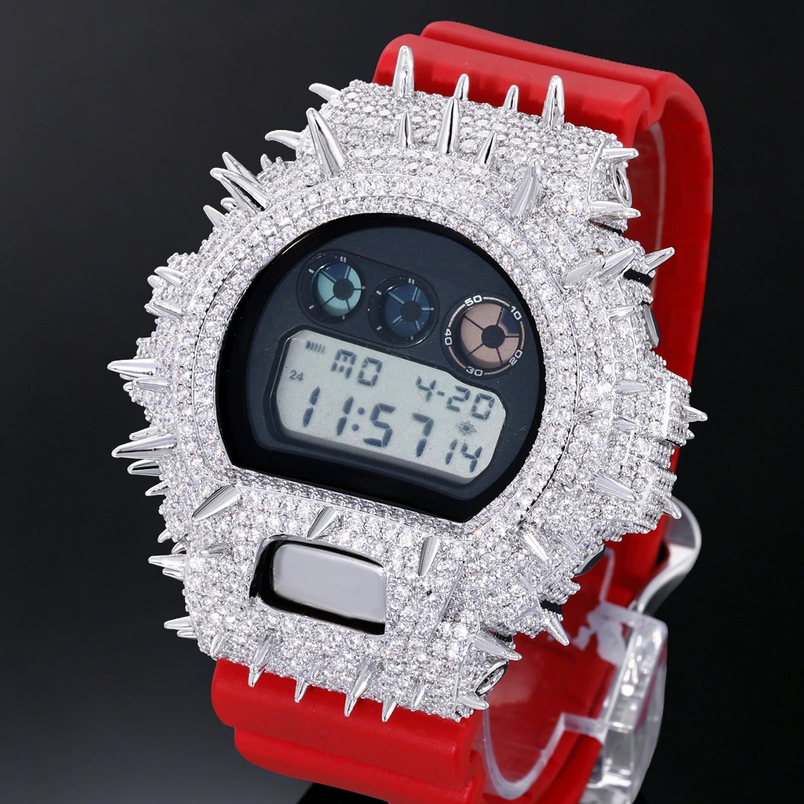 S925 Moissanite Thorns Watch Case - DW6900