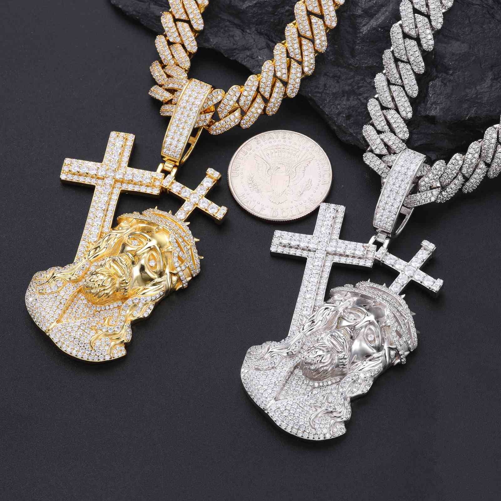 real gold jesus necklace