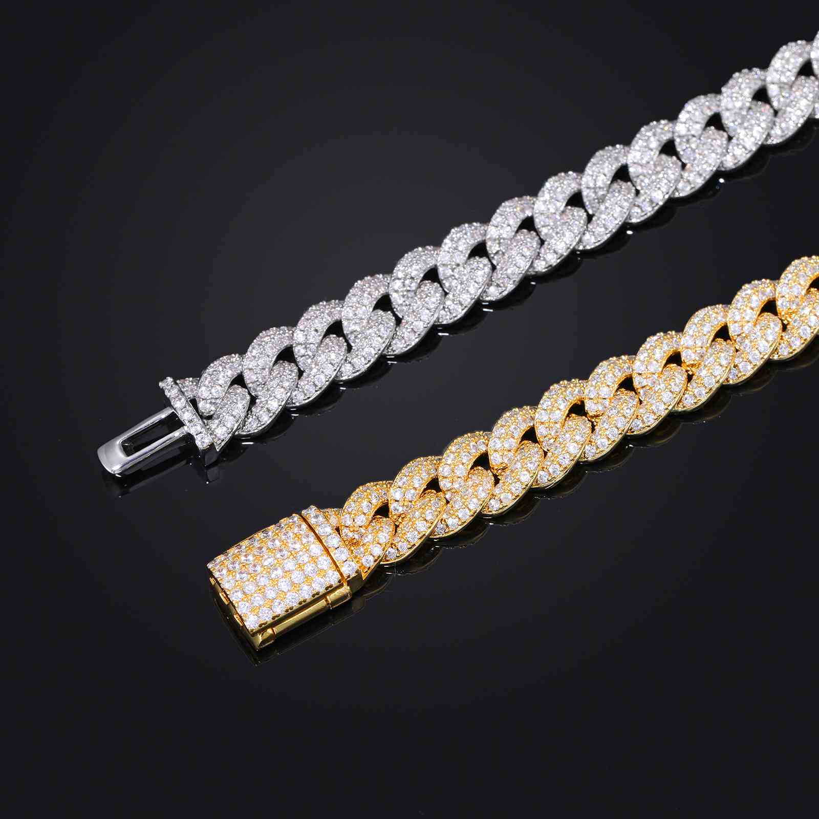 Durable lobster clasp closure on the 8mm Cuban Link Chain, designed for easy wear and secure fit