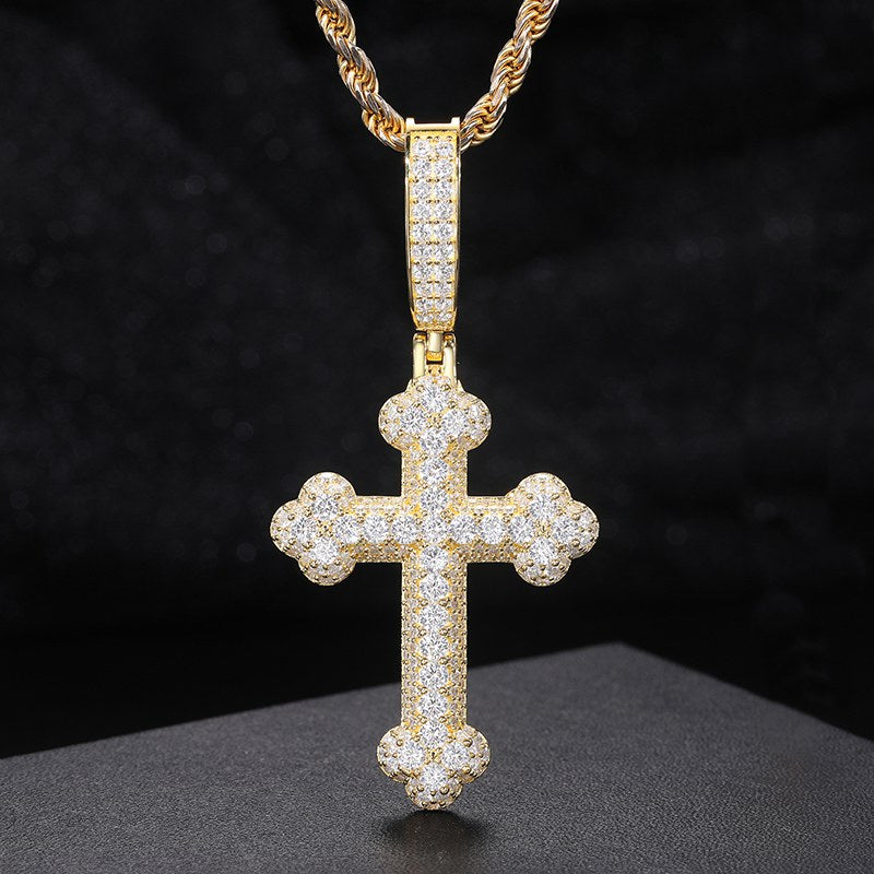 silver cross necklace