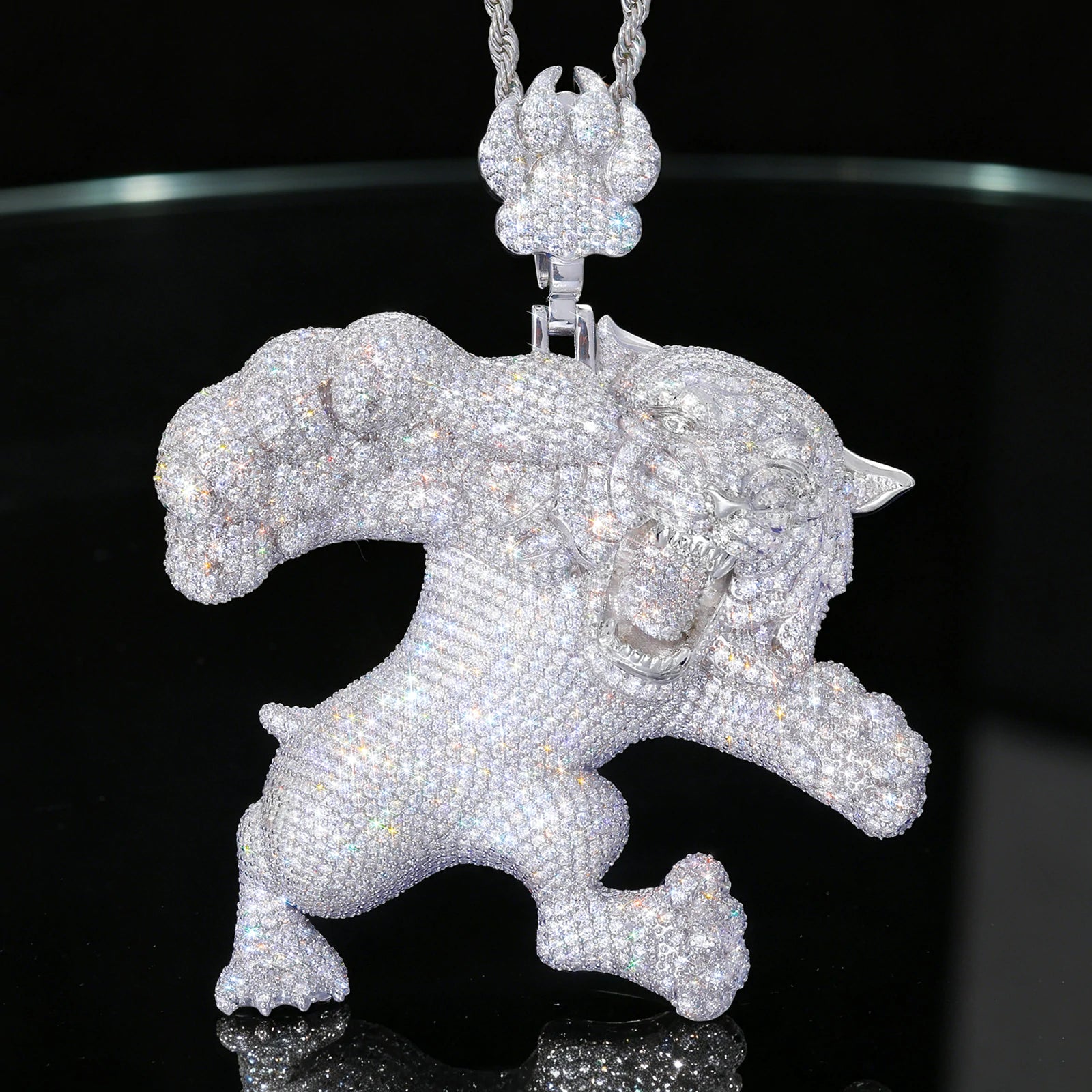 Oversized Roaring Tiger Pendant | Paw Bail