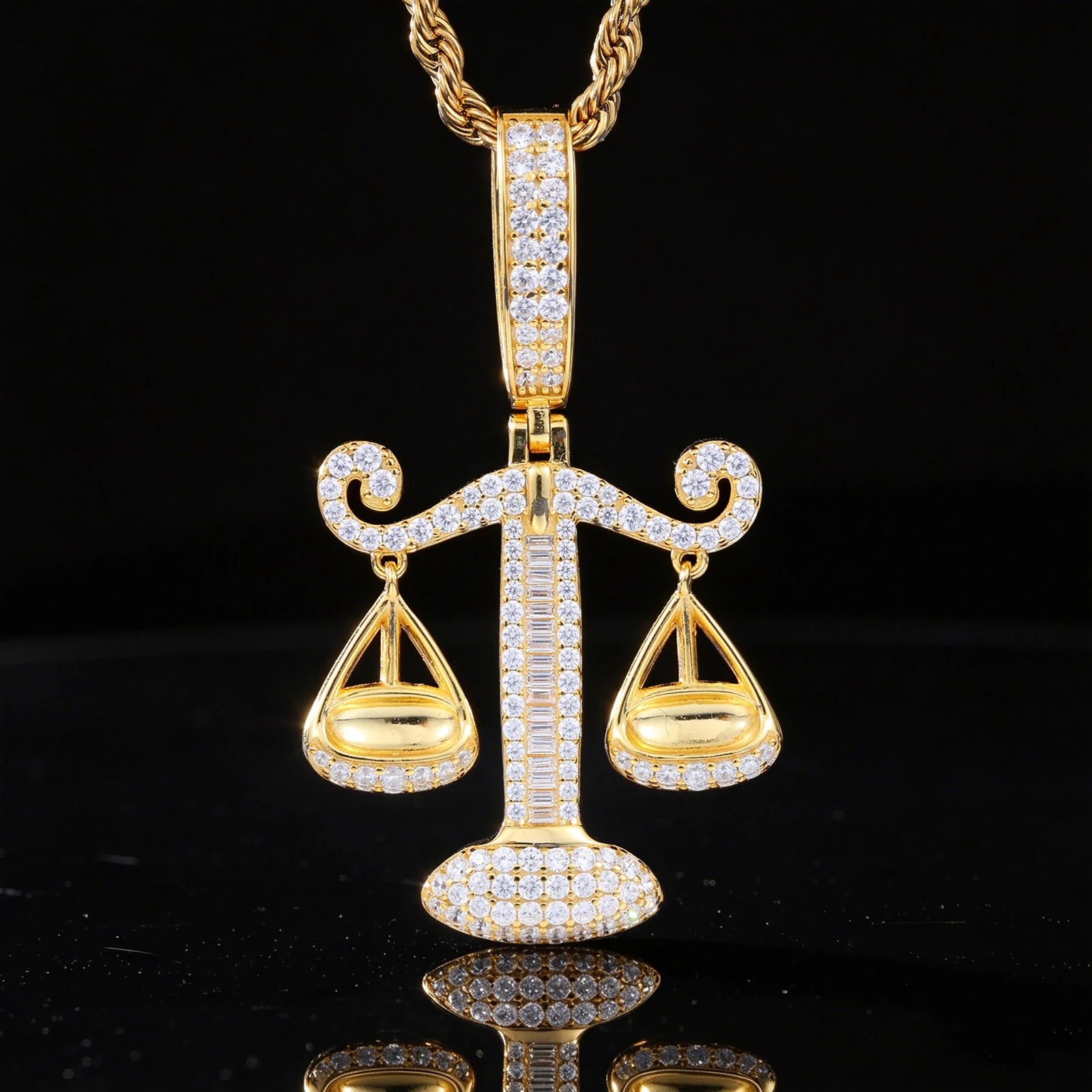 S925 Moissanite Libra Pendant