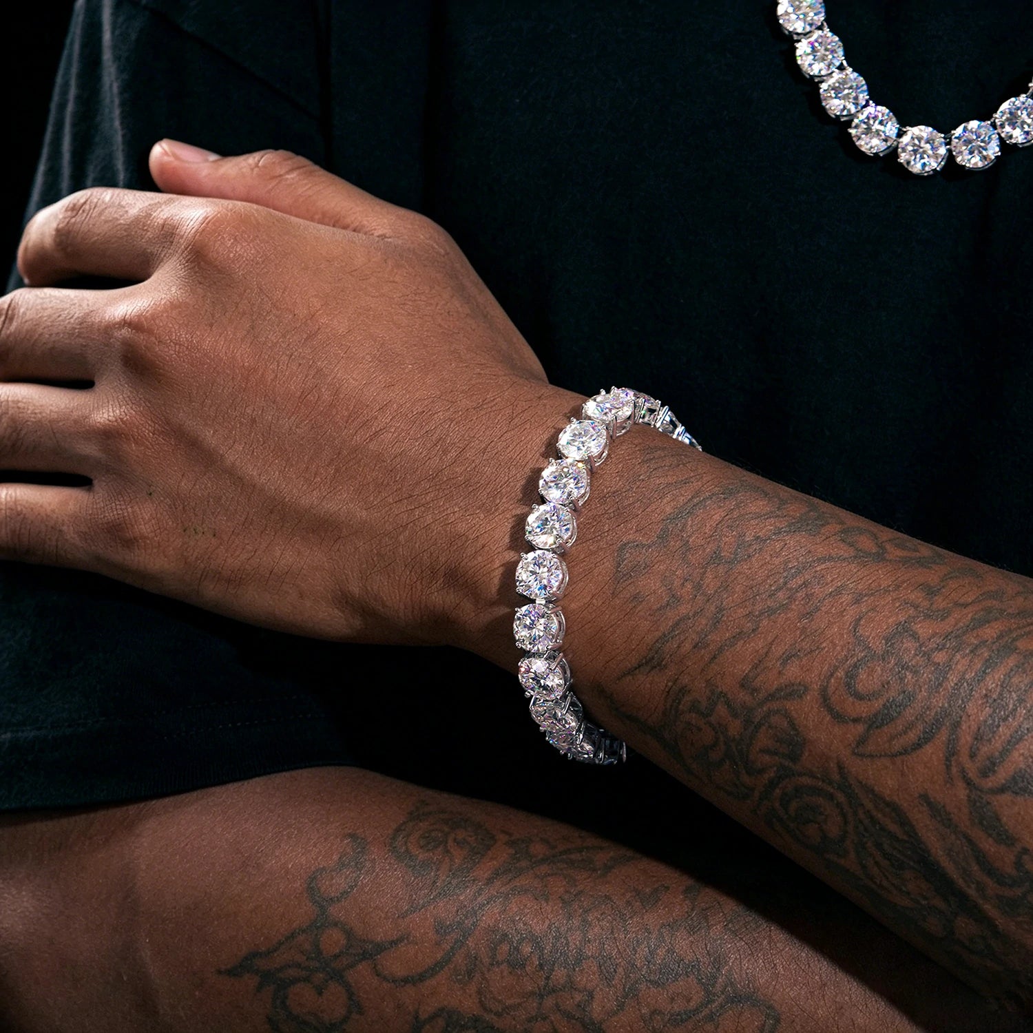 10mm S925 Moissanite Tennis Bracelet