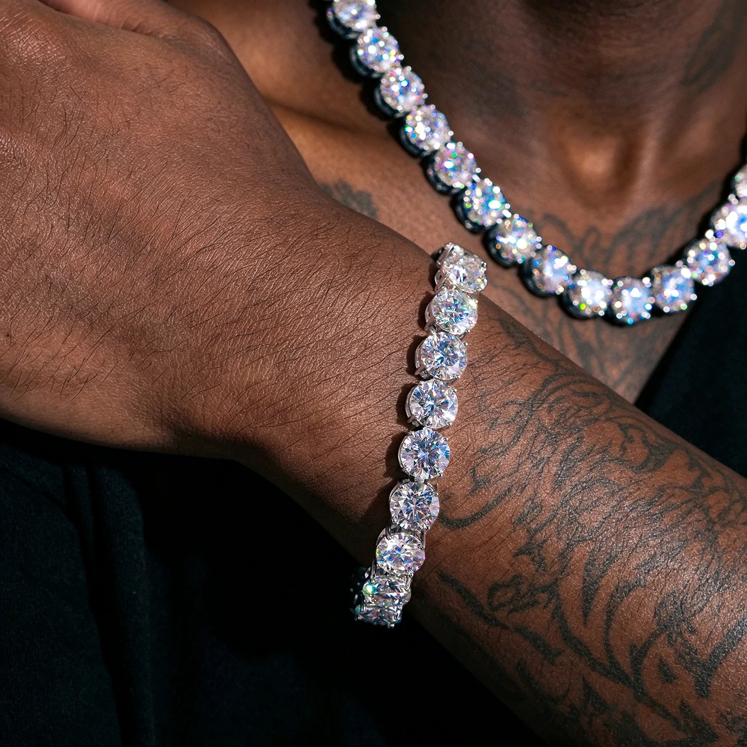 10mm S925 Moissanite Tennis Bracelet