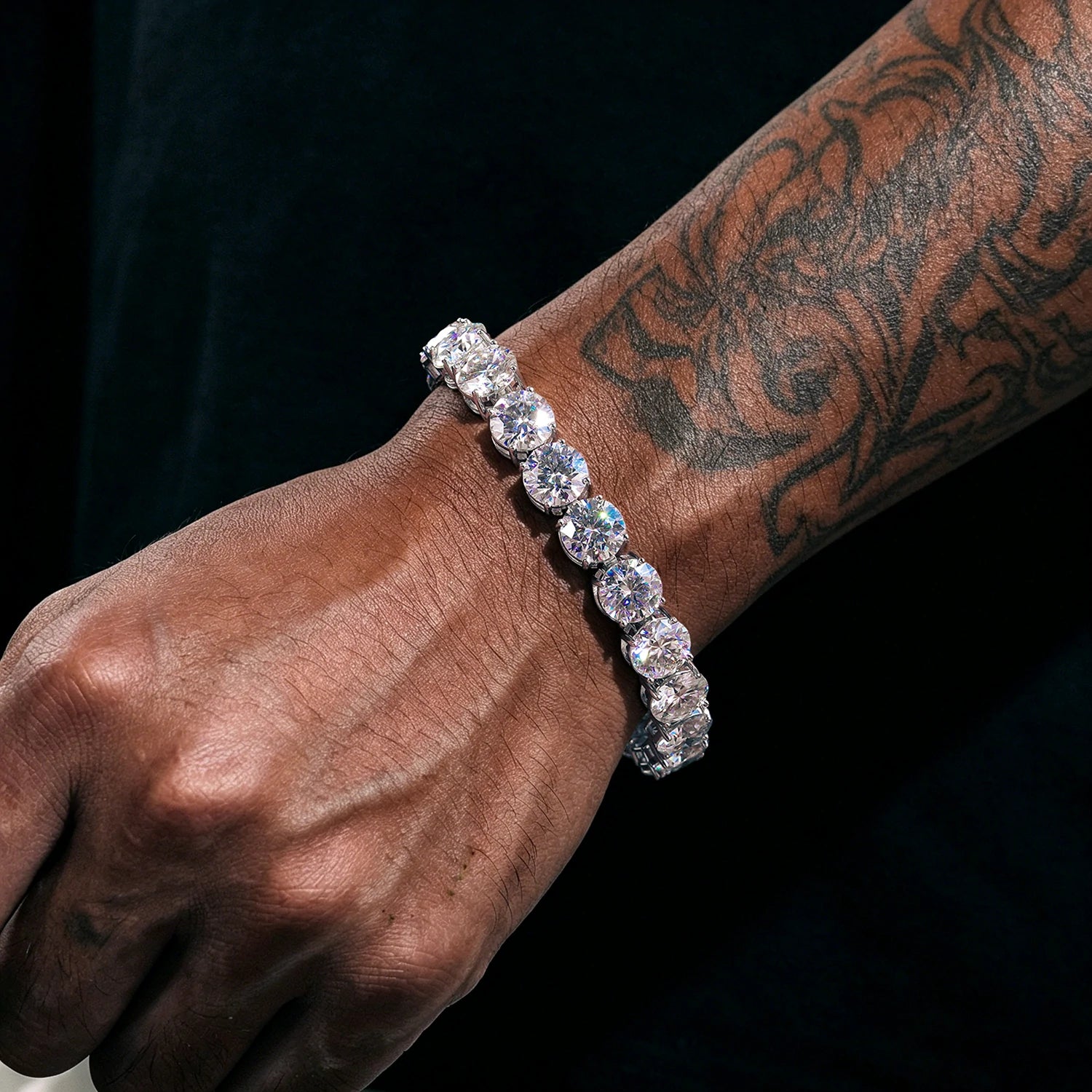 10mm S925 Moissanite Tennis Bracelet