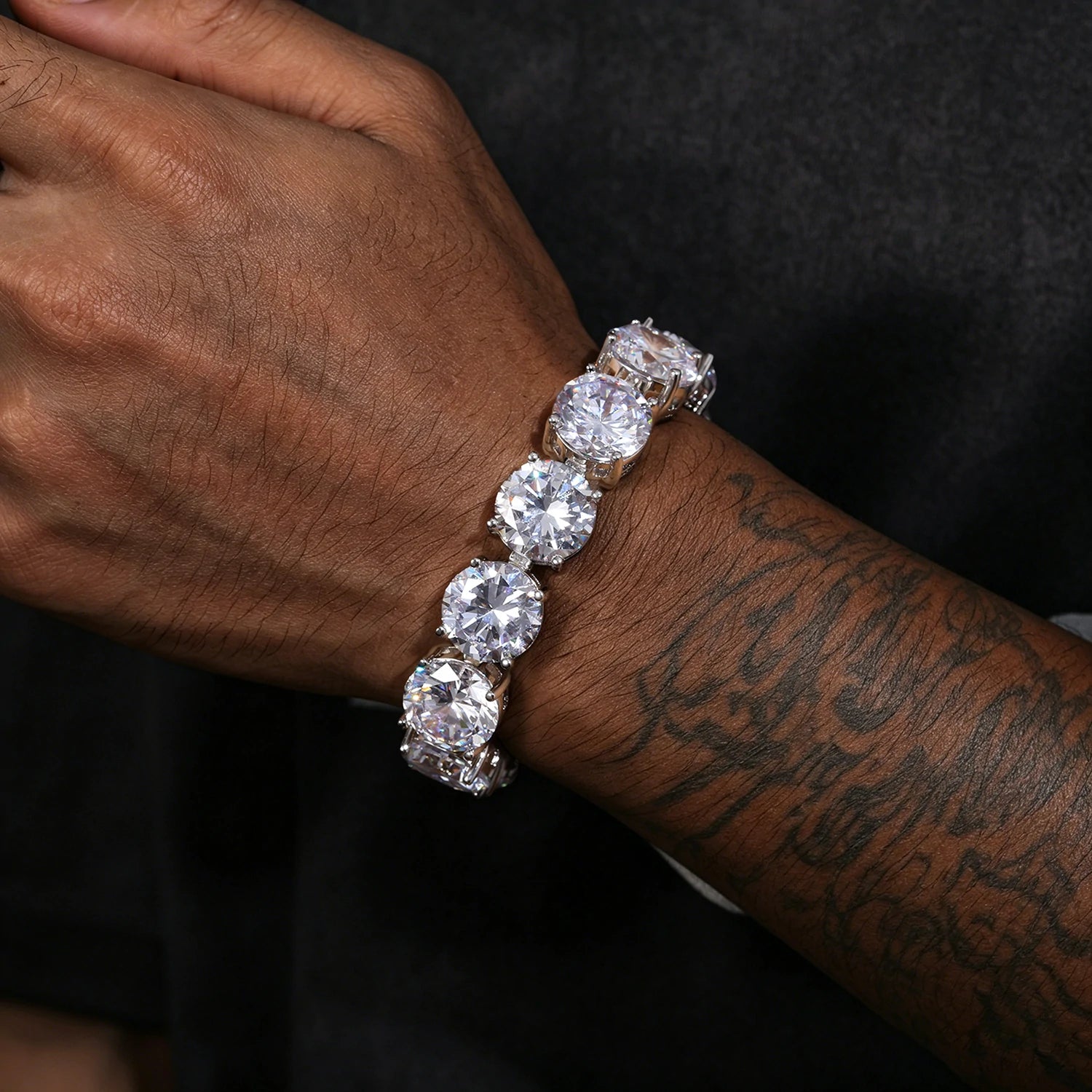 15mm S925 Moissanite Tennis Bracelet