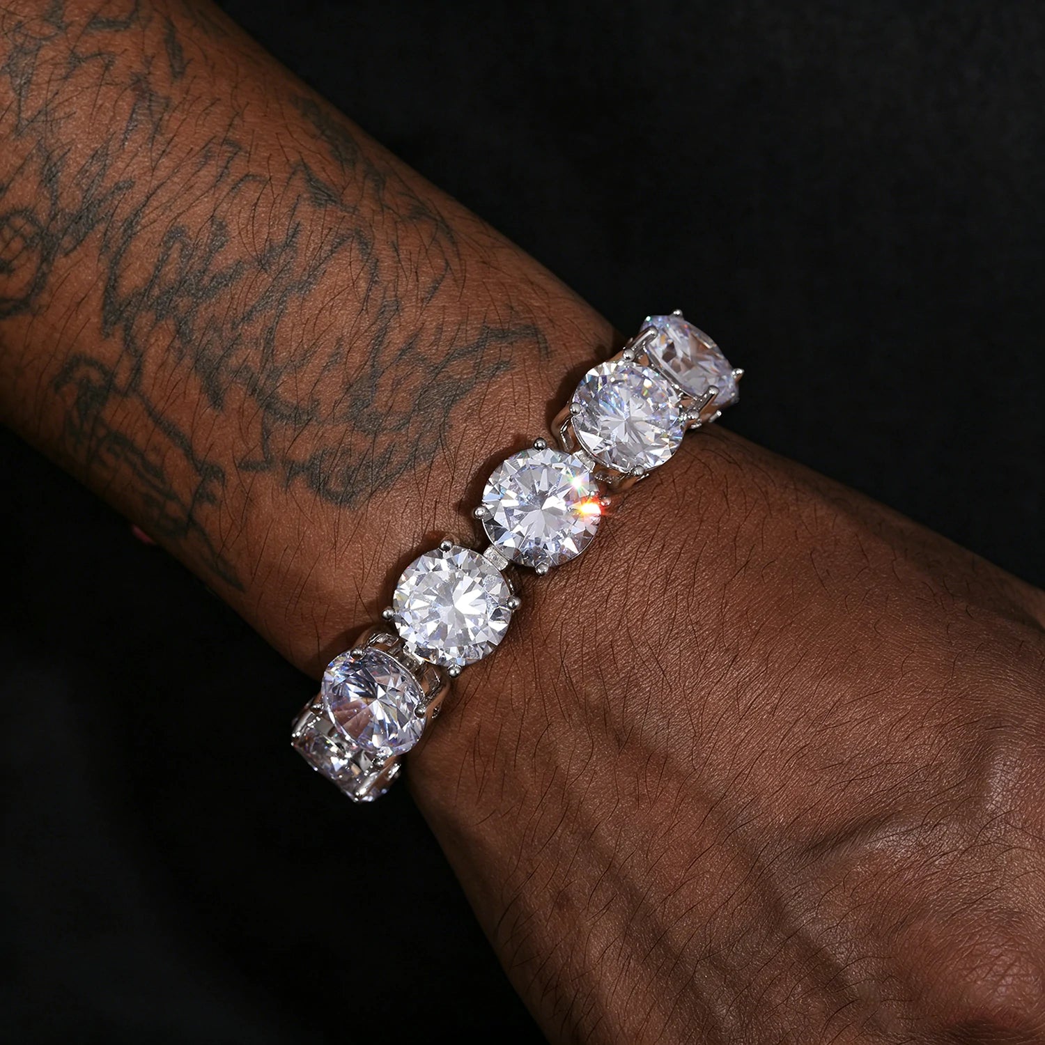 15mm S925 Moissanite Tennis Bracelet