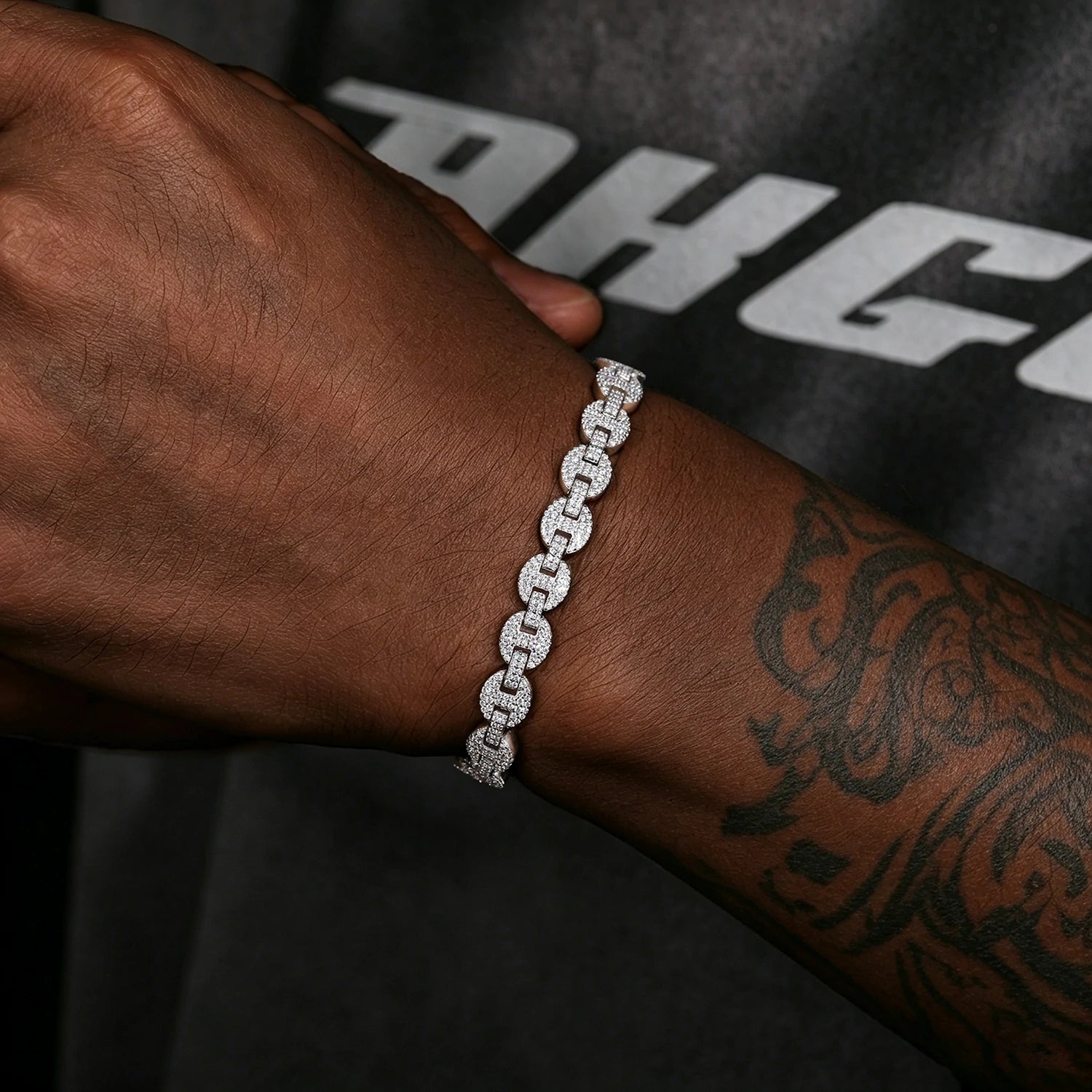 10mm S925 Moissanite Mariner Cuban Link Bracelet