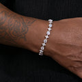 6mm 8mm S925 Moissanite Star Tennis Bracelet
