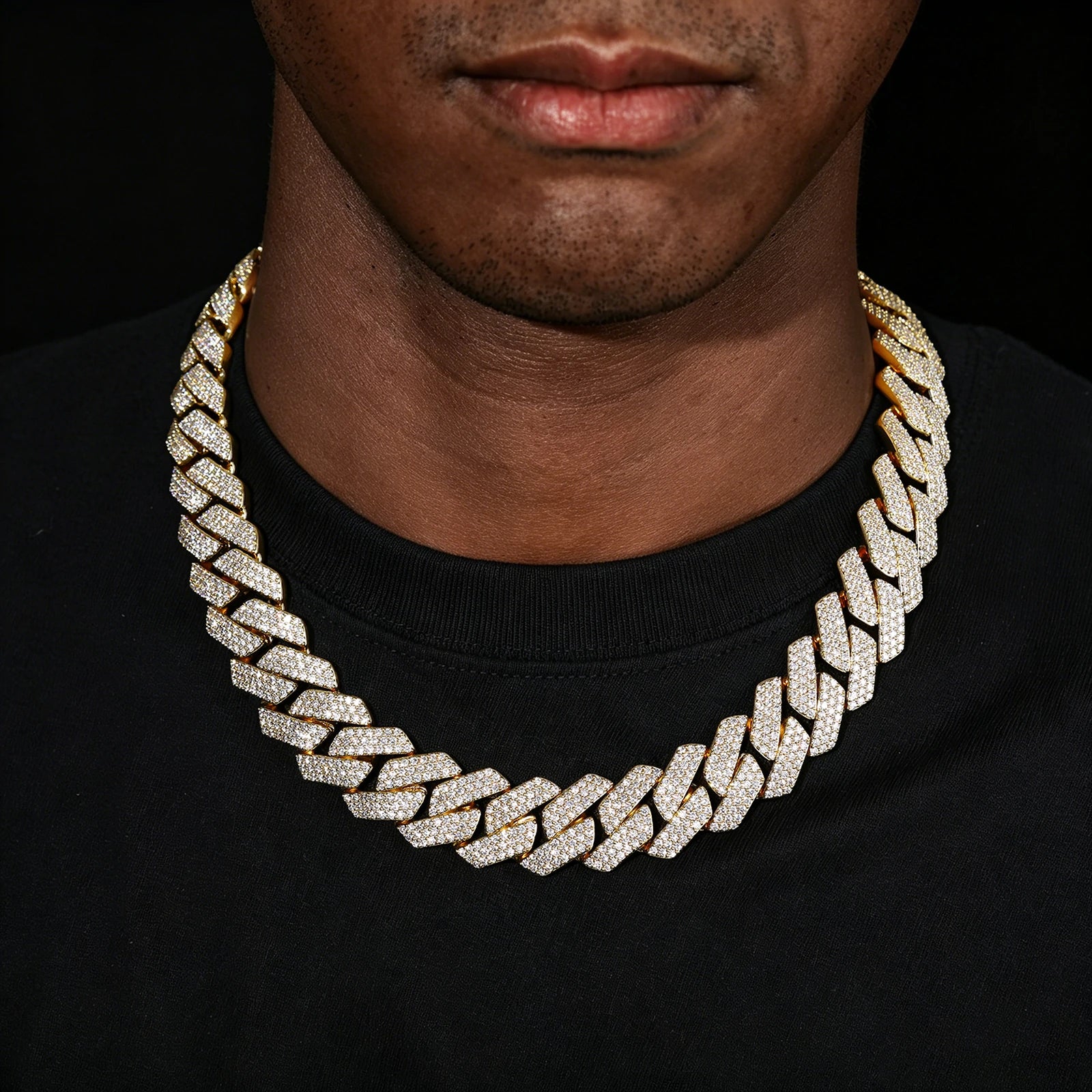 20mm Moissanite Cuban Link Chain