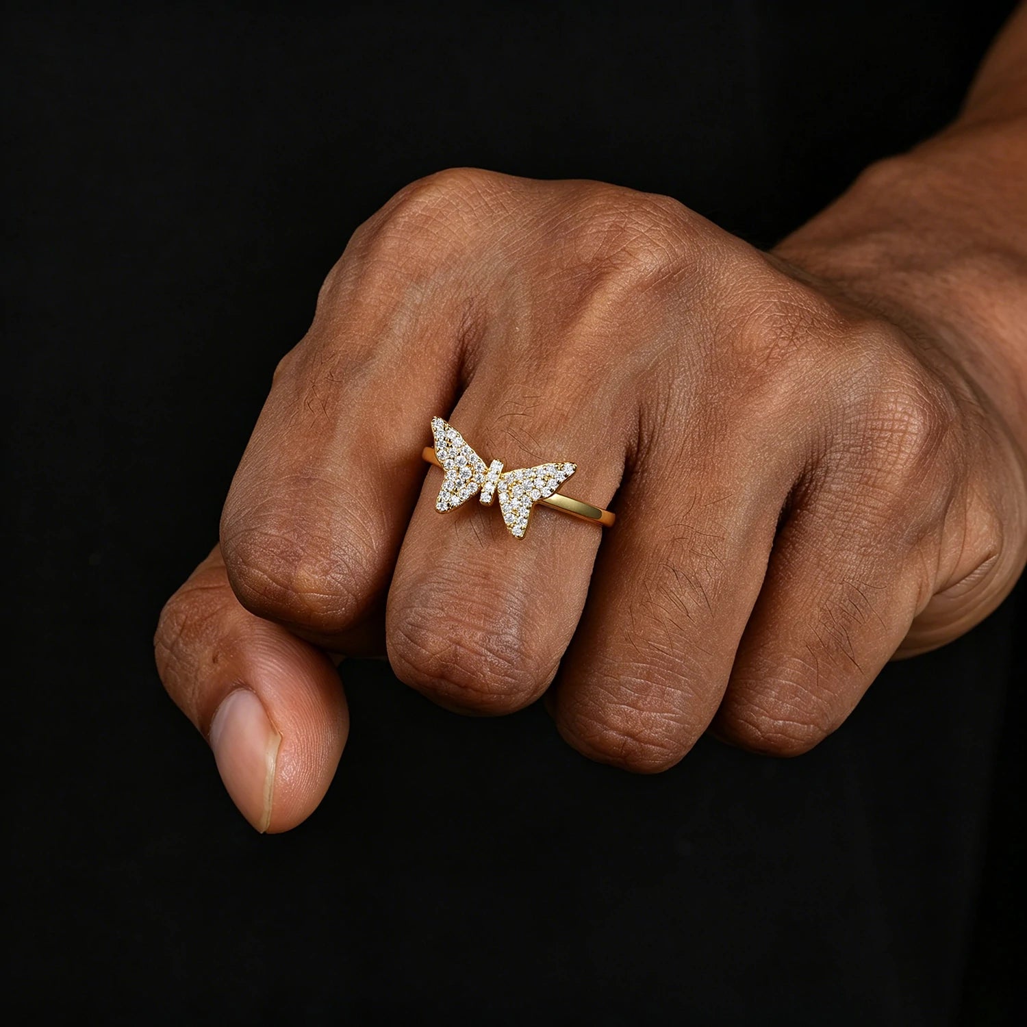 S925 Moissanite Butterfly Ring
