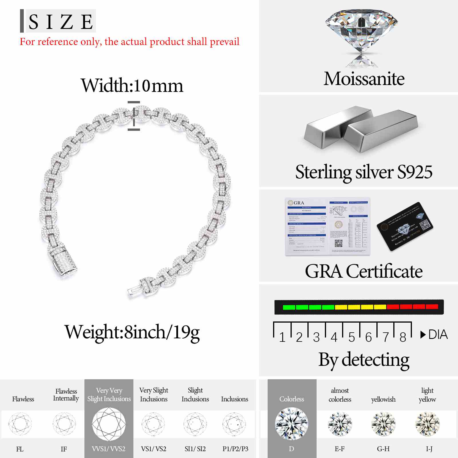 white gold bracelet for women