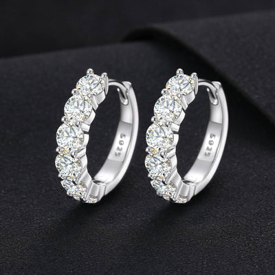 womens moissanite earrings