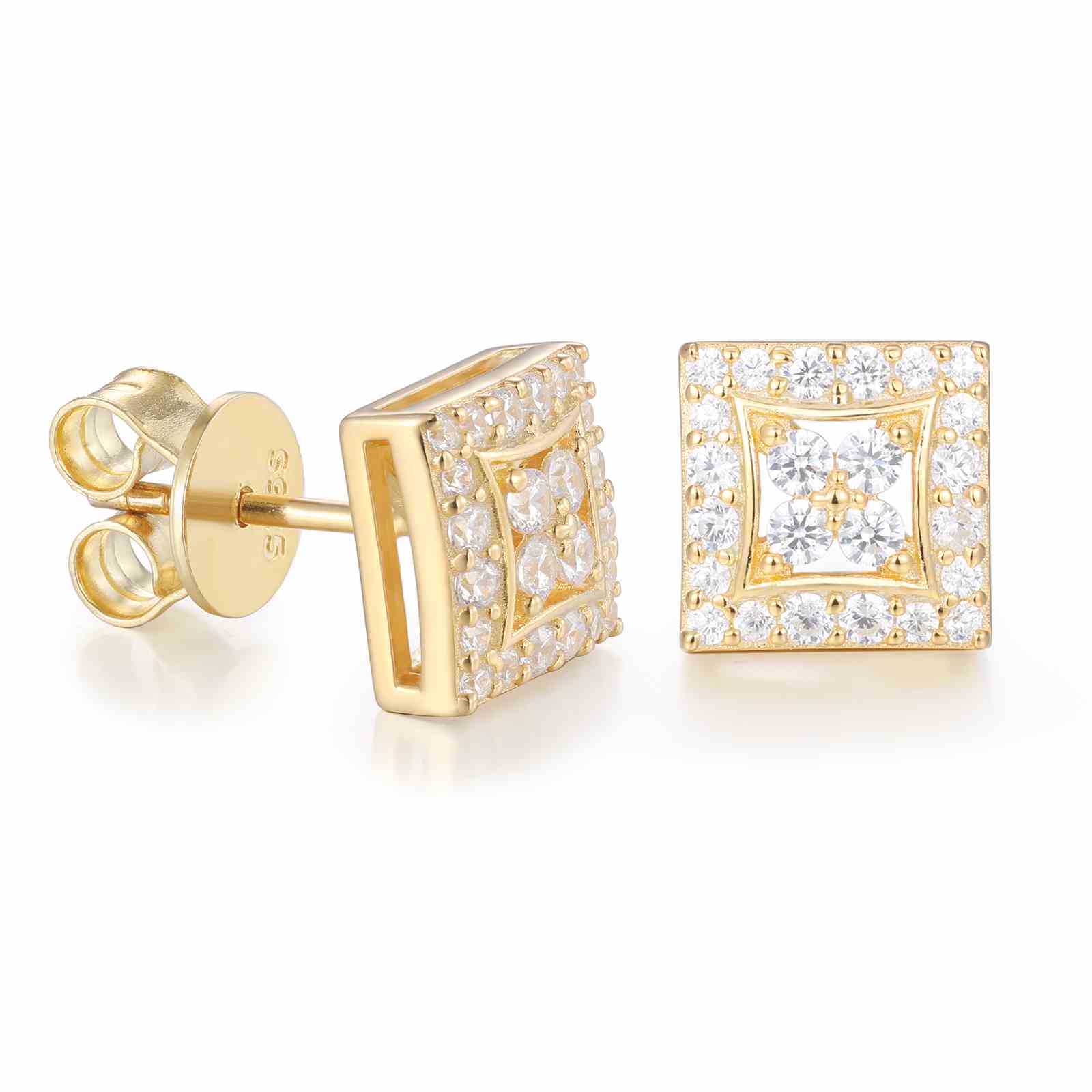 yellow diamond earrings